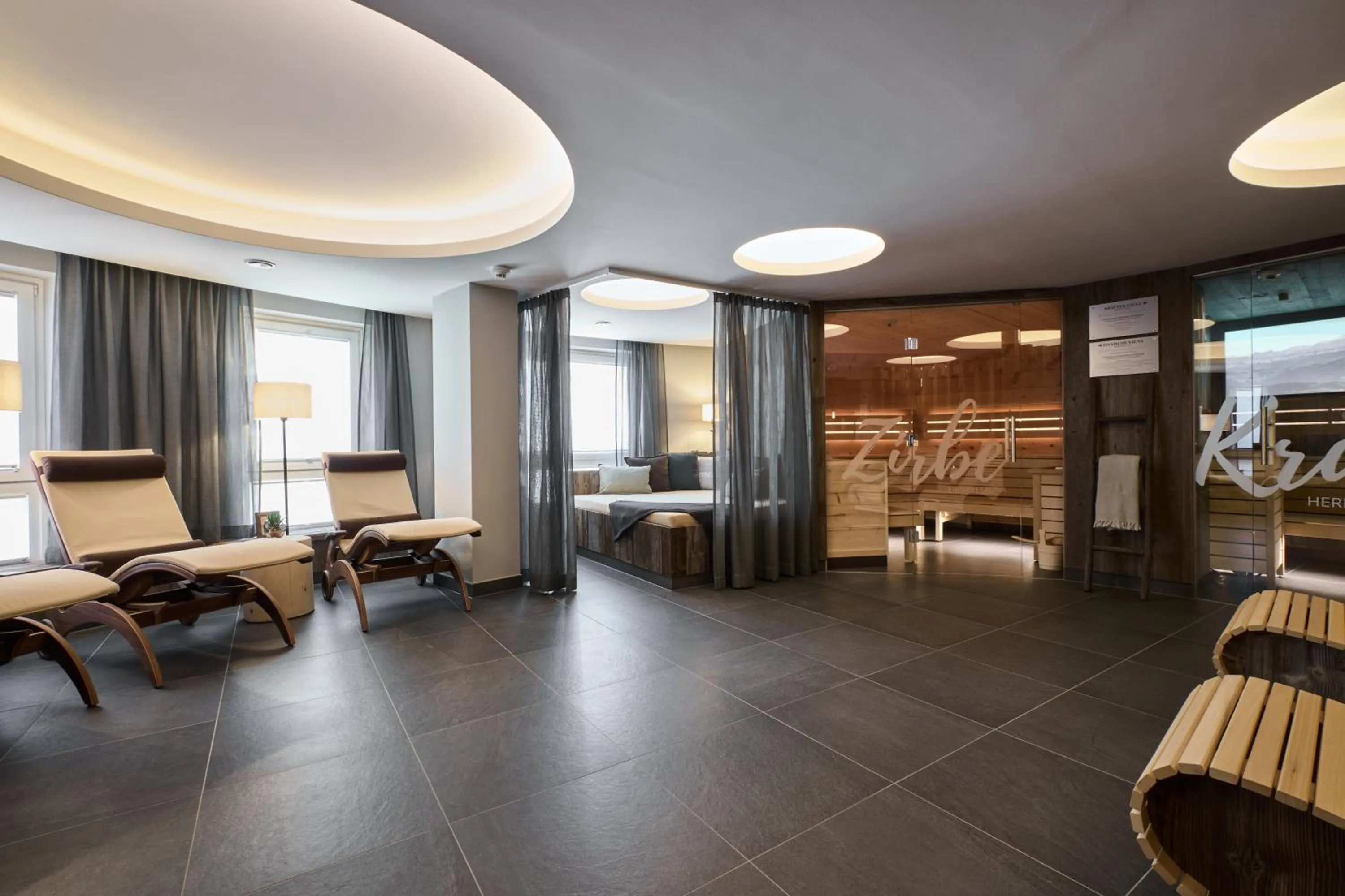 Sauna in meiZeit Lodge