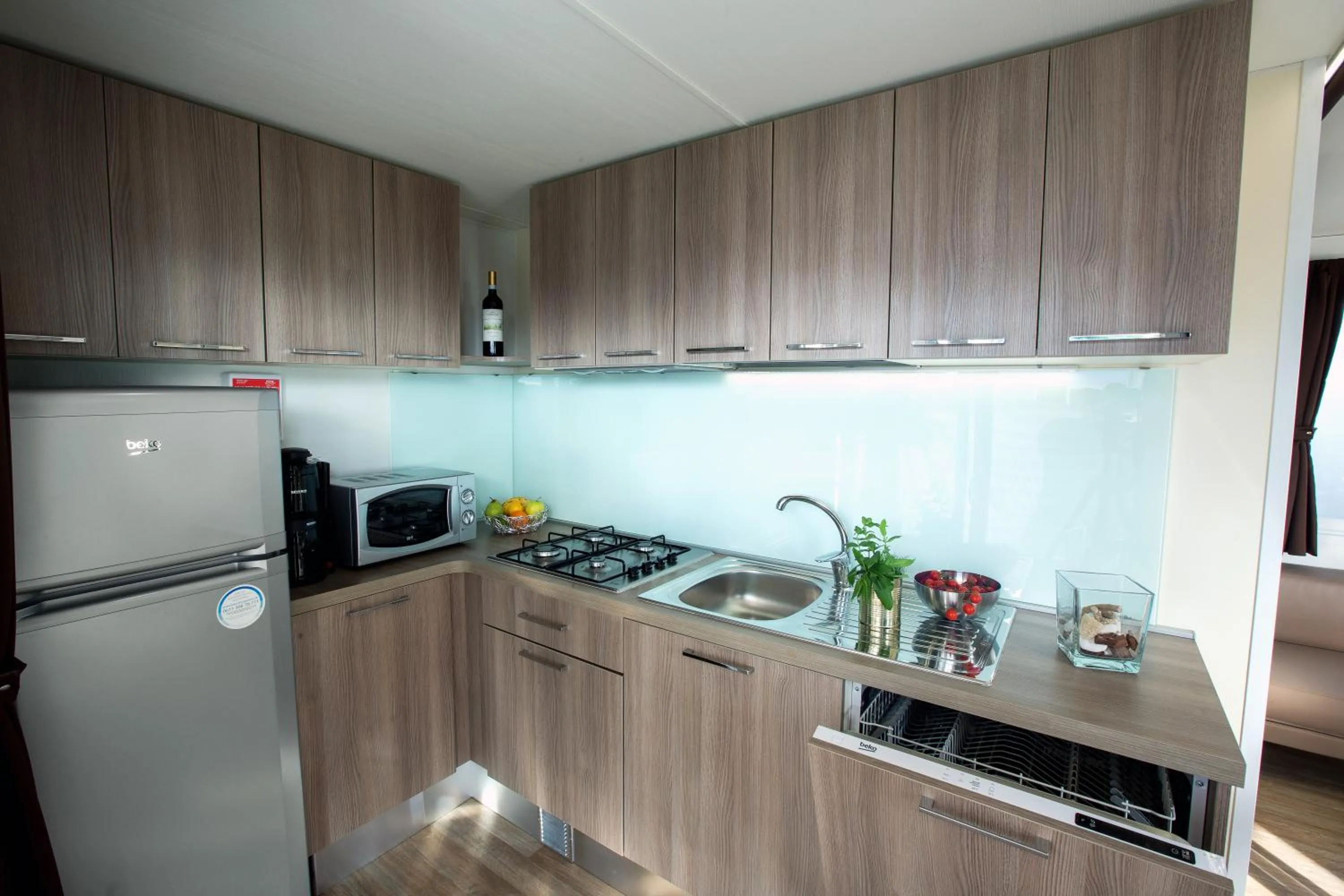 Kitchen or kitchenette in La Rocca Camping Village