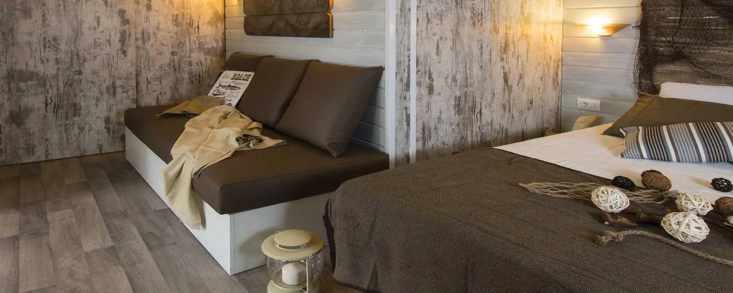 Bed in La Rocca Camping Village