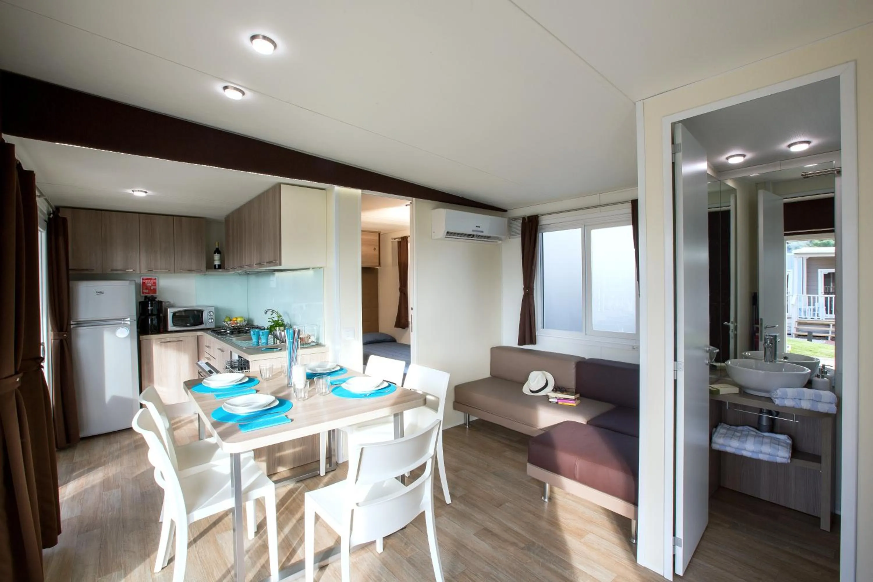 Living room in La Rocca Camping Village