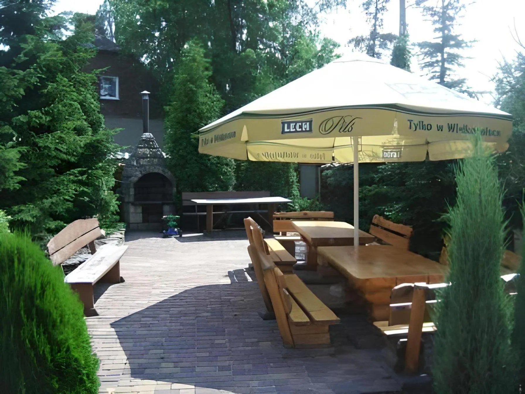 Garden in Hotel Zieliniec