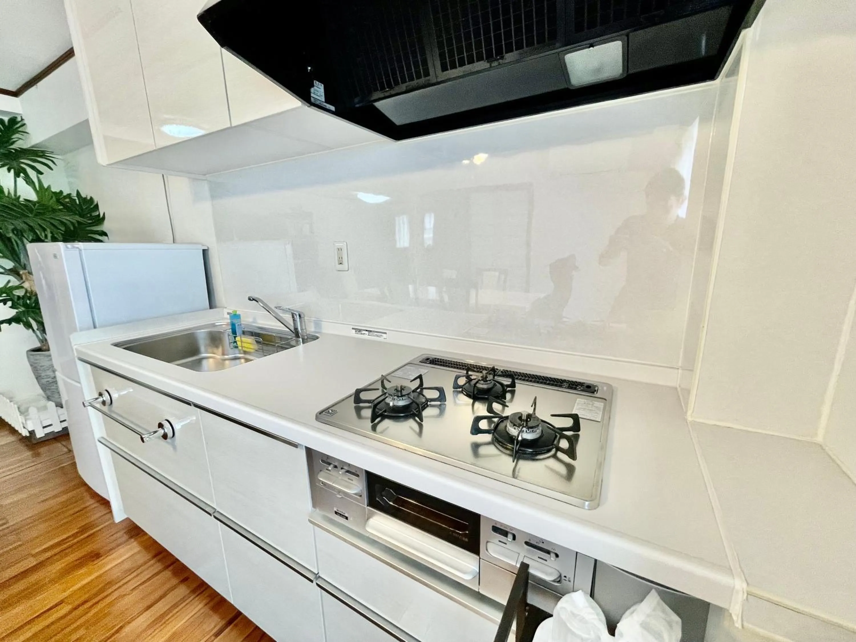 Kitchen or kitchenette in Hotel Umizola
