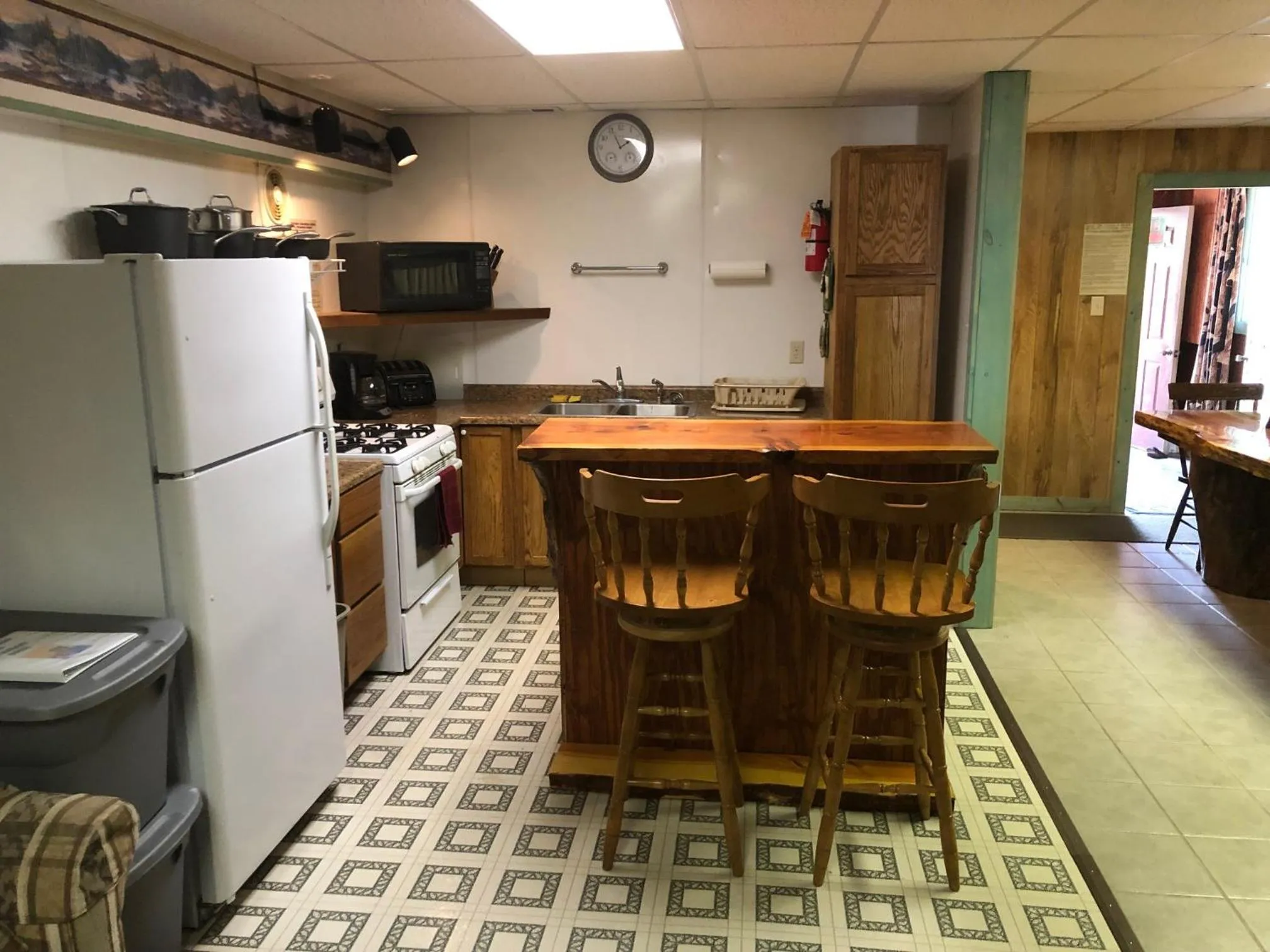 Kitchen or kitchenette in Black Hills Cabins at Quail's Crossing