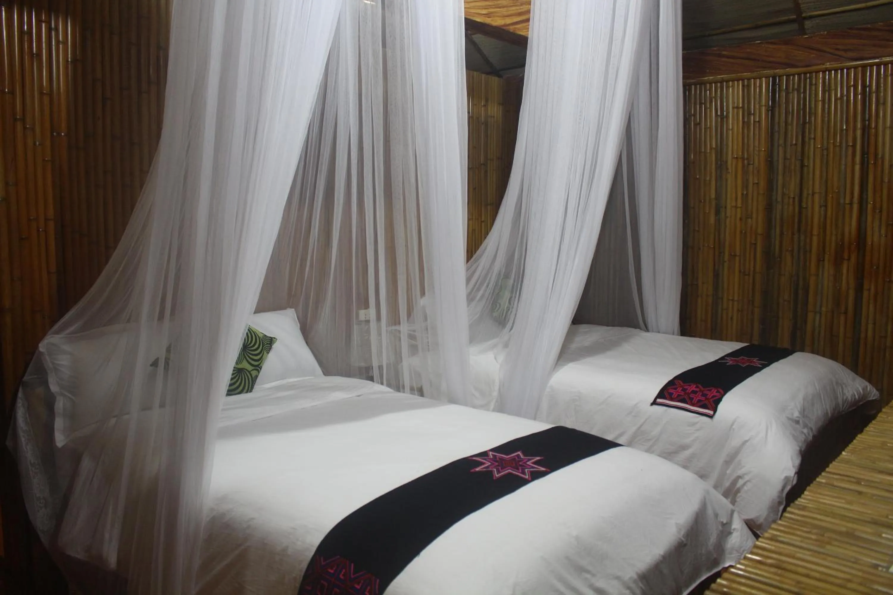 Bed in Hoang Su Phi Lodge