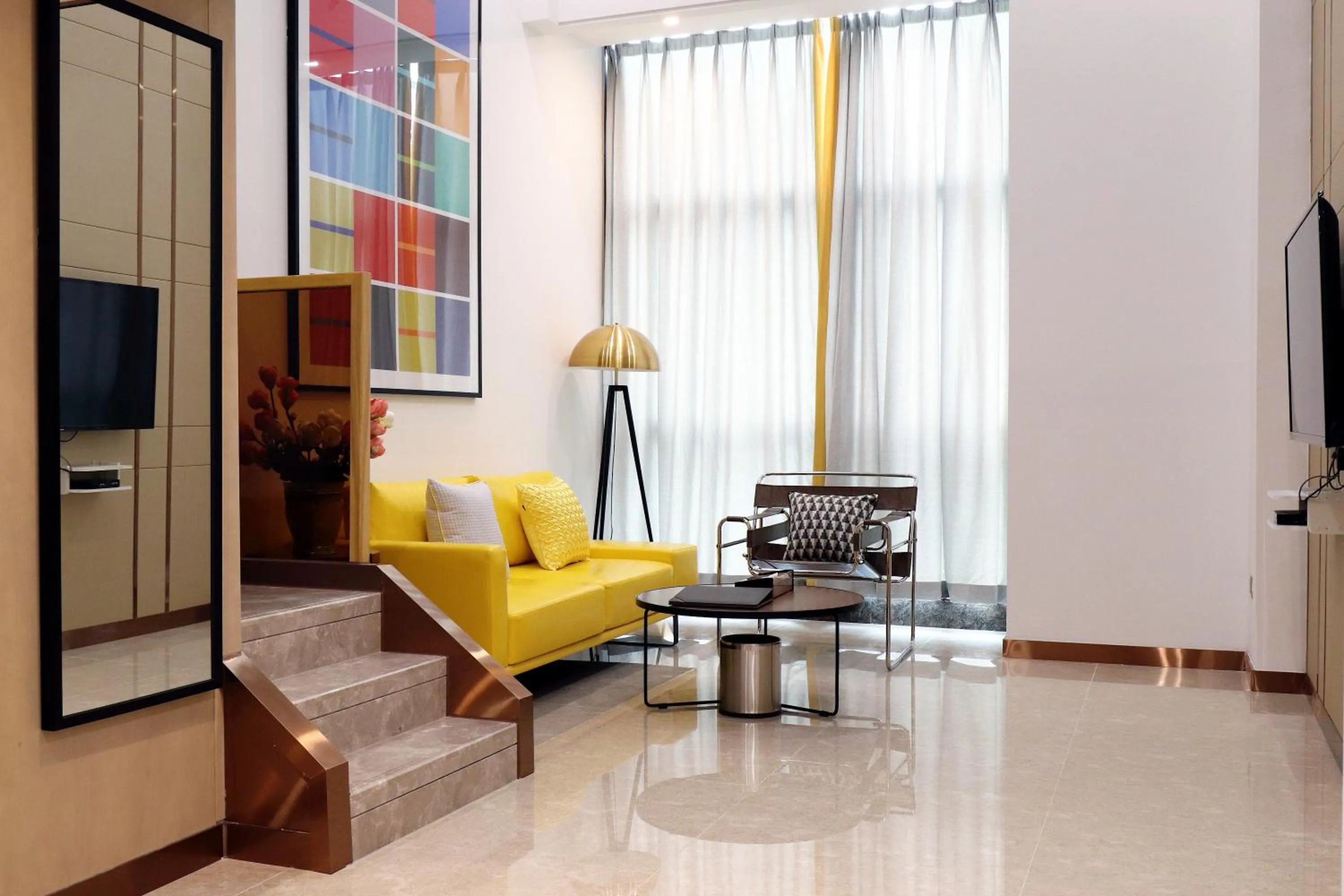 Living room in Royal Star Apartment(Guangzhou Central City Branch)