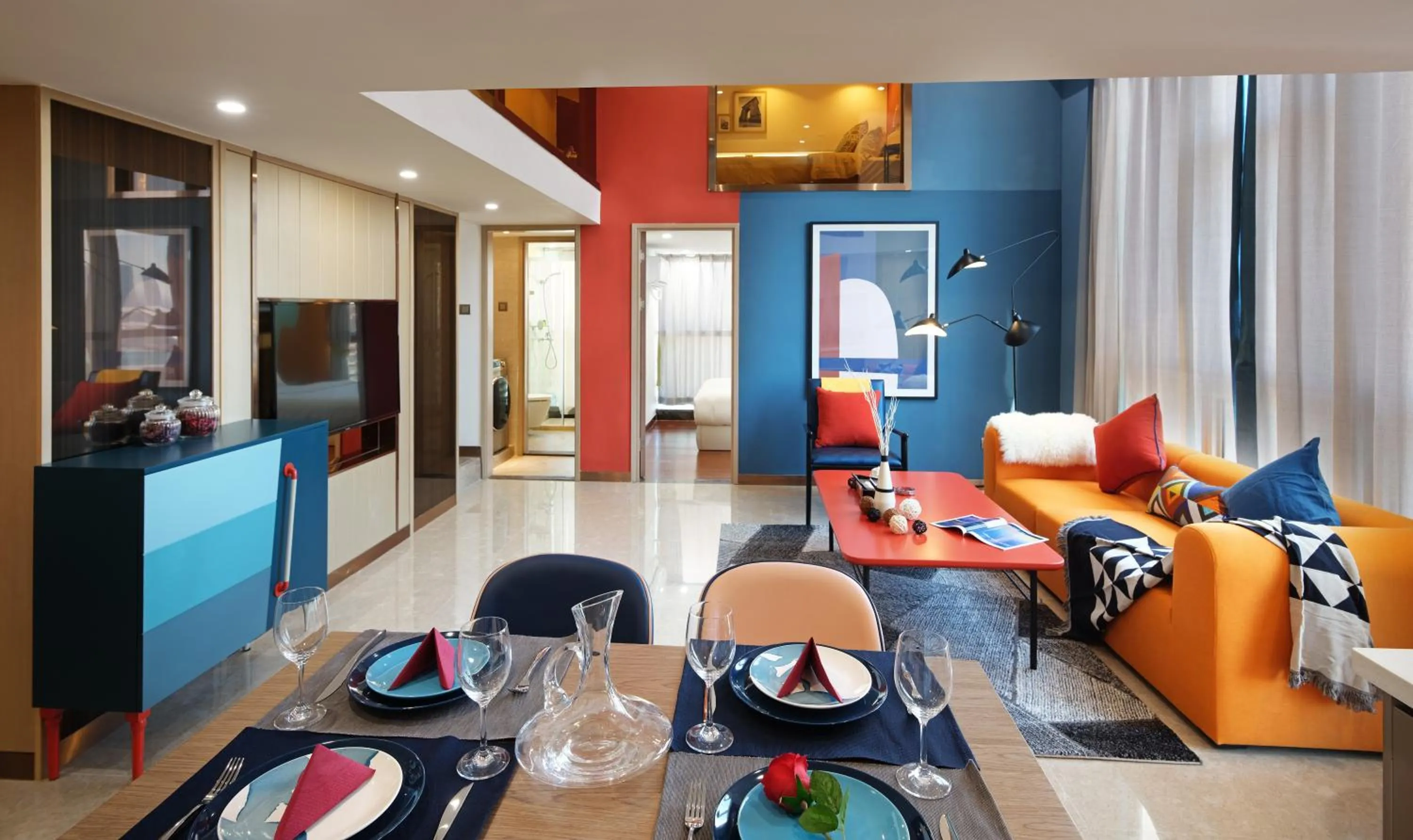 Living room in Royal Star Apartment(Guangzhou Central City Branch)