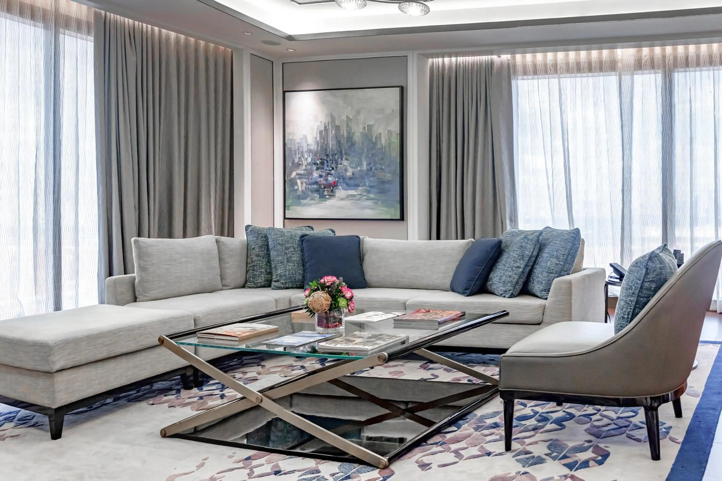 Living room in Hotel Okura Manila at Newport World Resorts