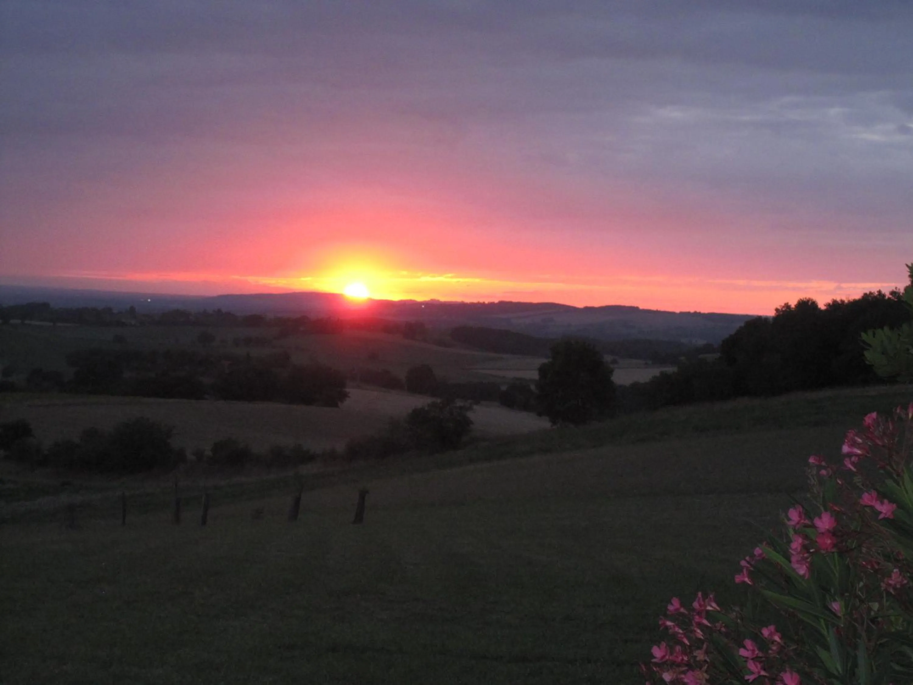 Sunset in Bellegarde