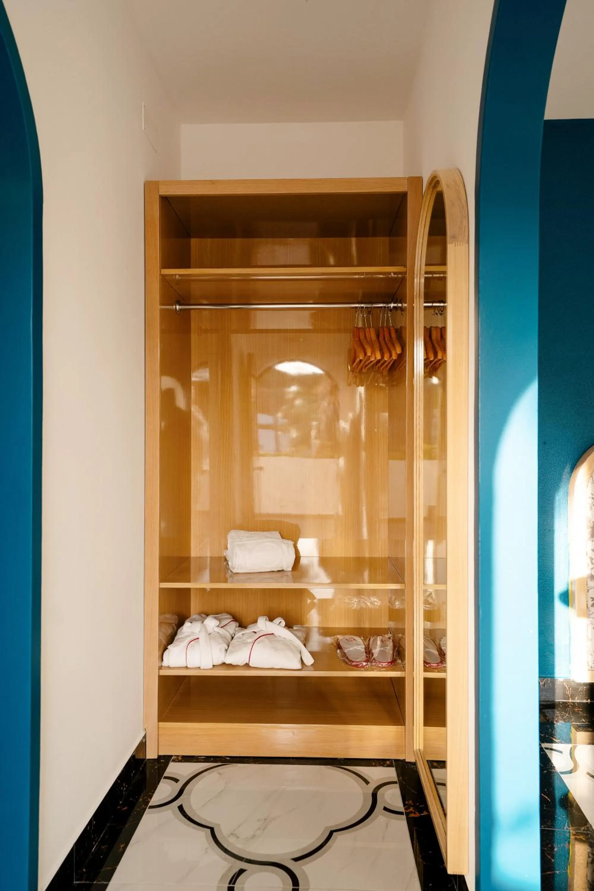 wardrobe, Bed in Grand Muthu Oura View Beach Club