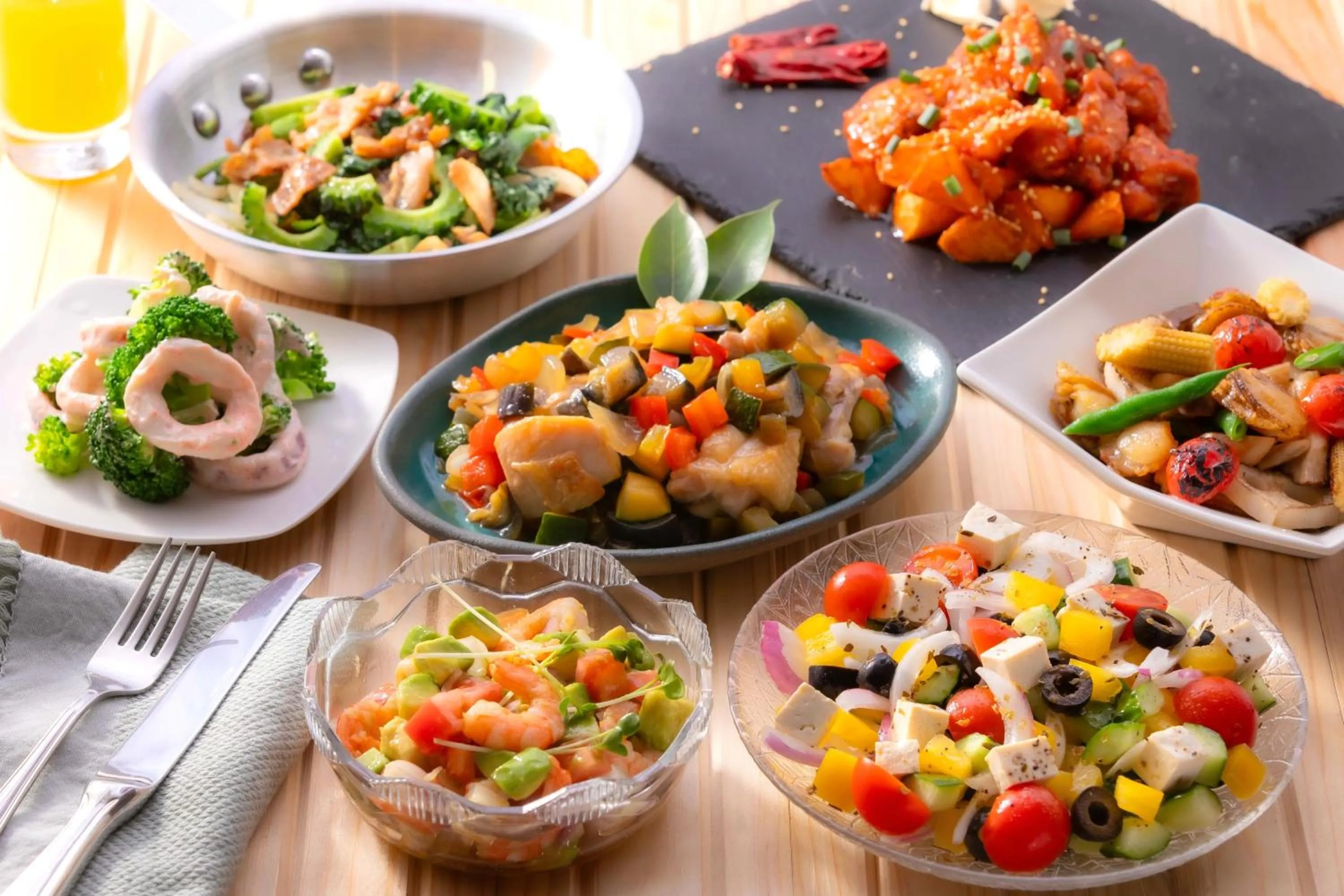 Buffet breakfast in Hotel Intergate Hiroshima