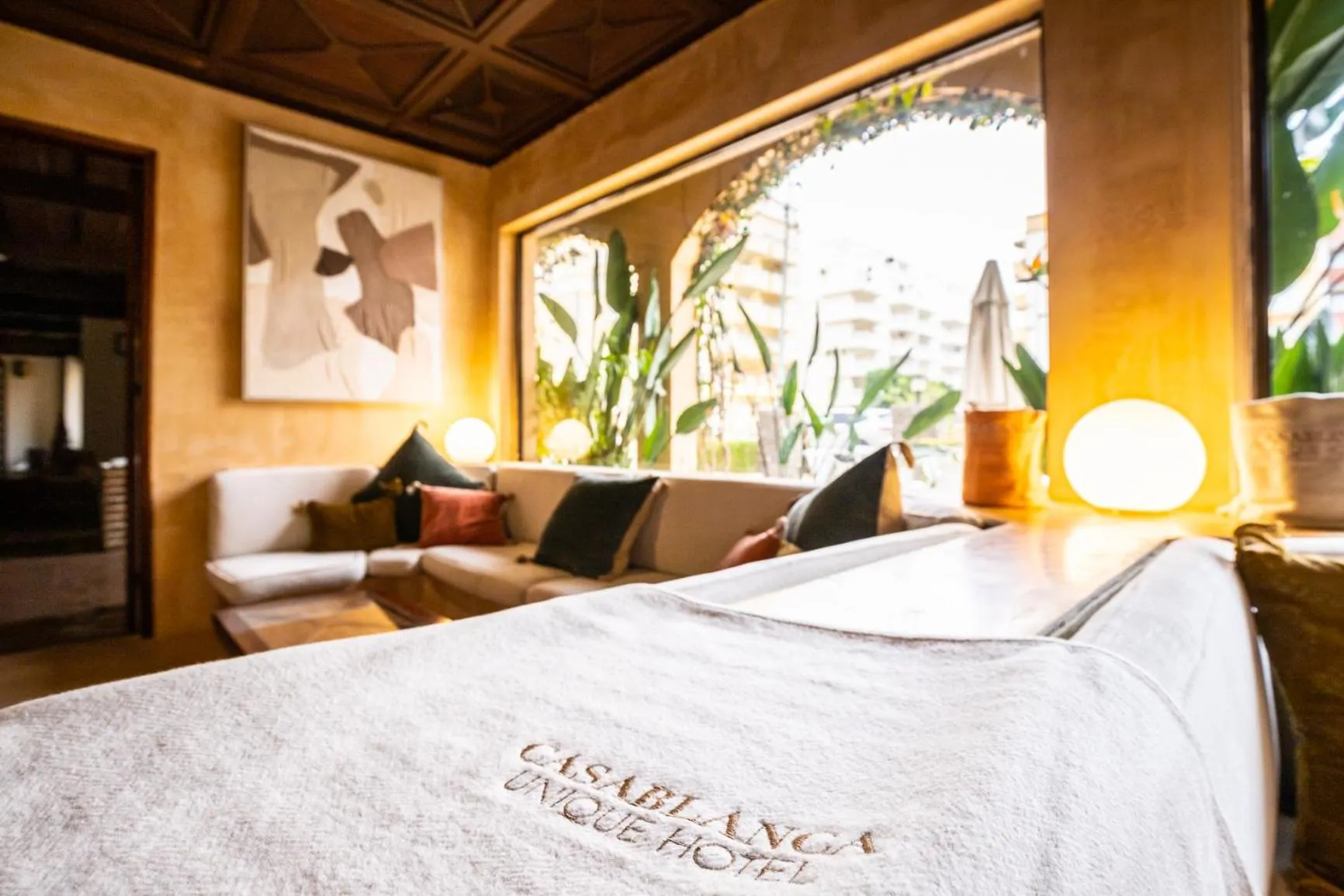Living room, Bed in Casablanca Unique Hotel