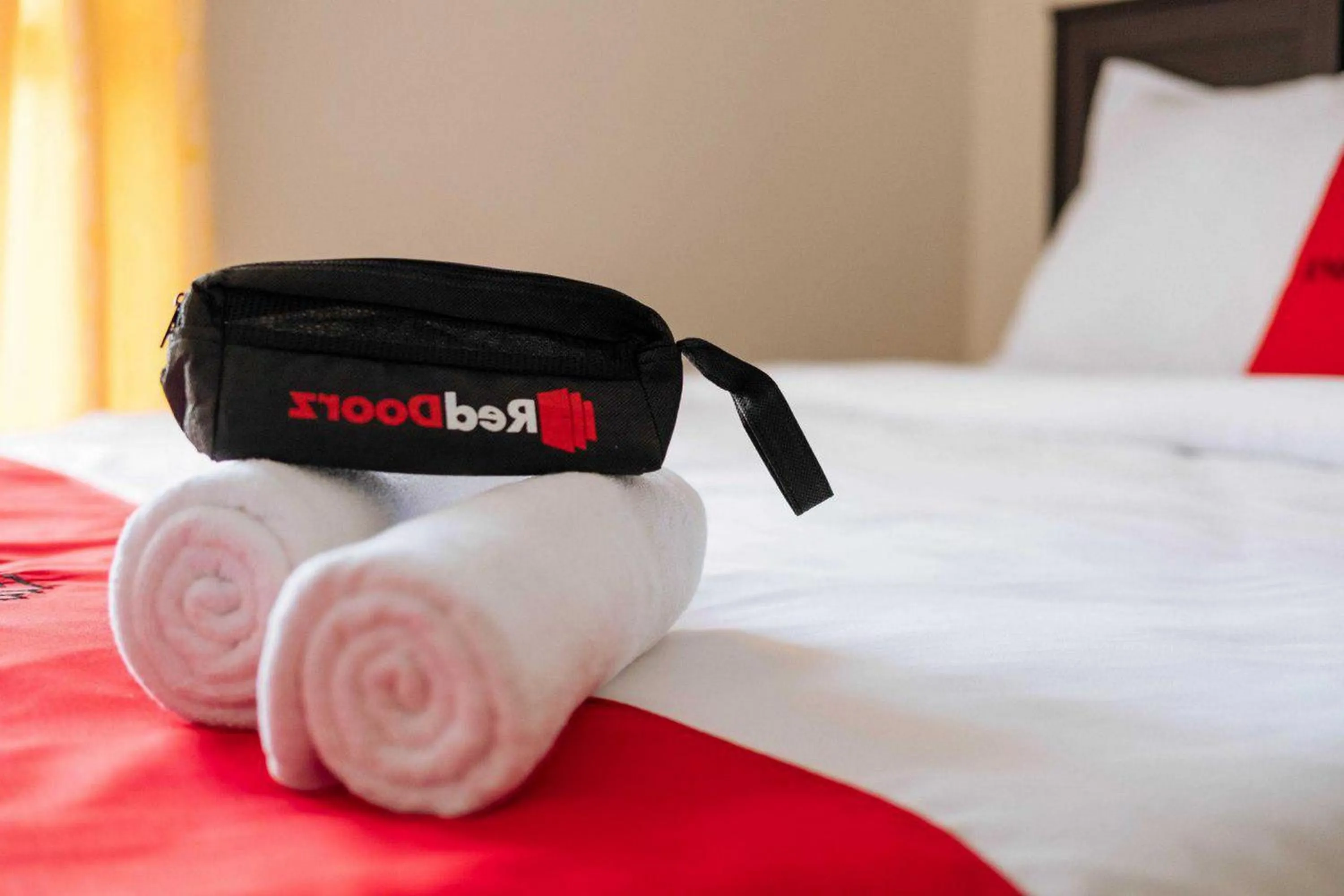 Bed in RedDoorz at Andalas Asri Lampung