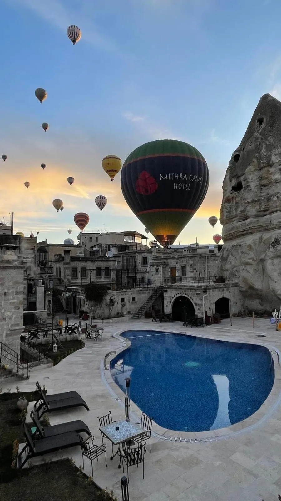 Garden view in Göreme Cave Suites