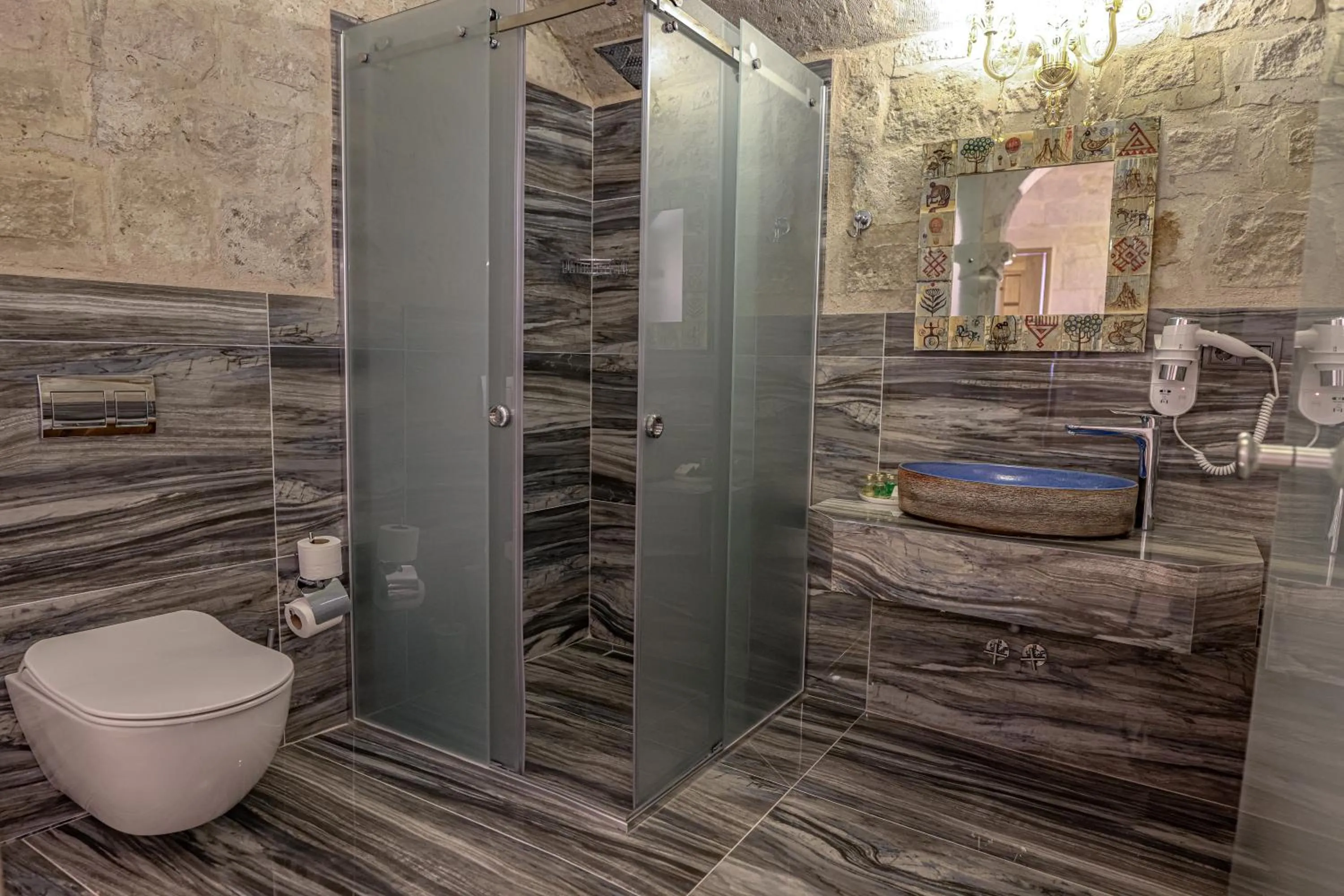 Shower in Göreme Cave Suites