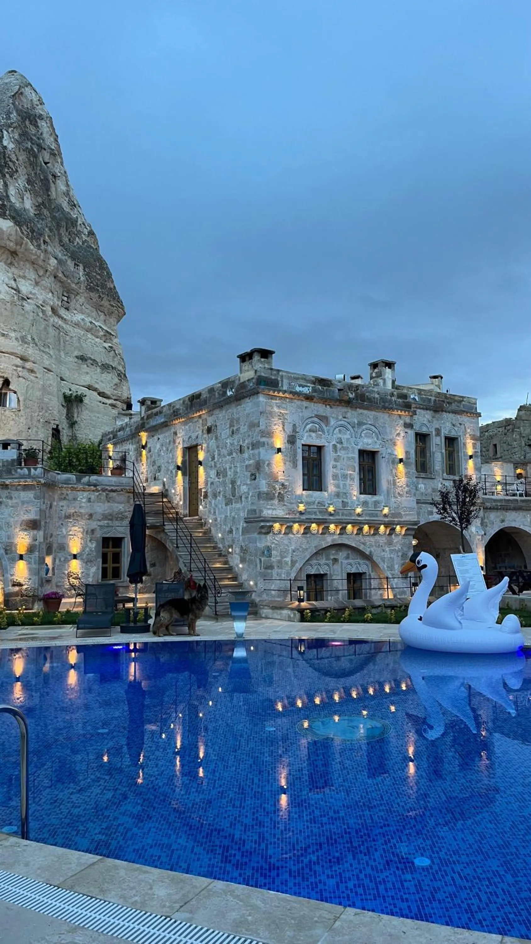 Swimming pool in Göreme Cave Suites
