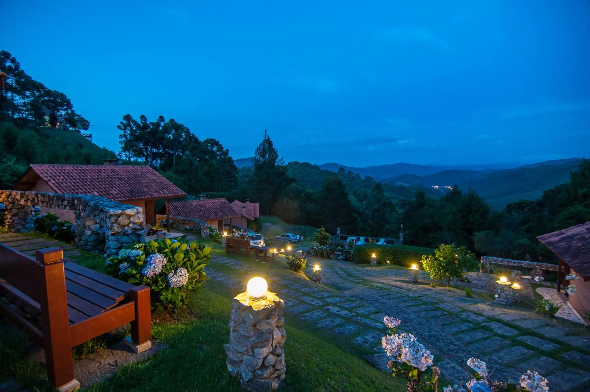Garden view in Pousada Cantinho das Estrelas