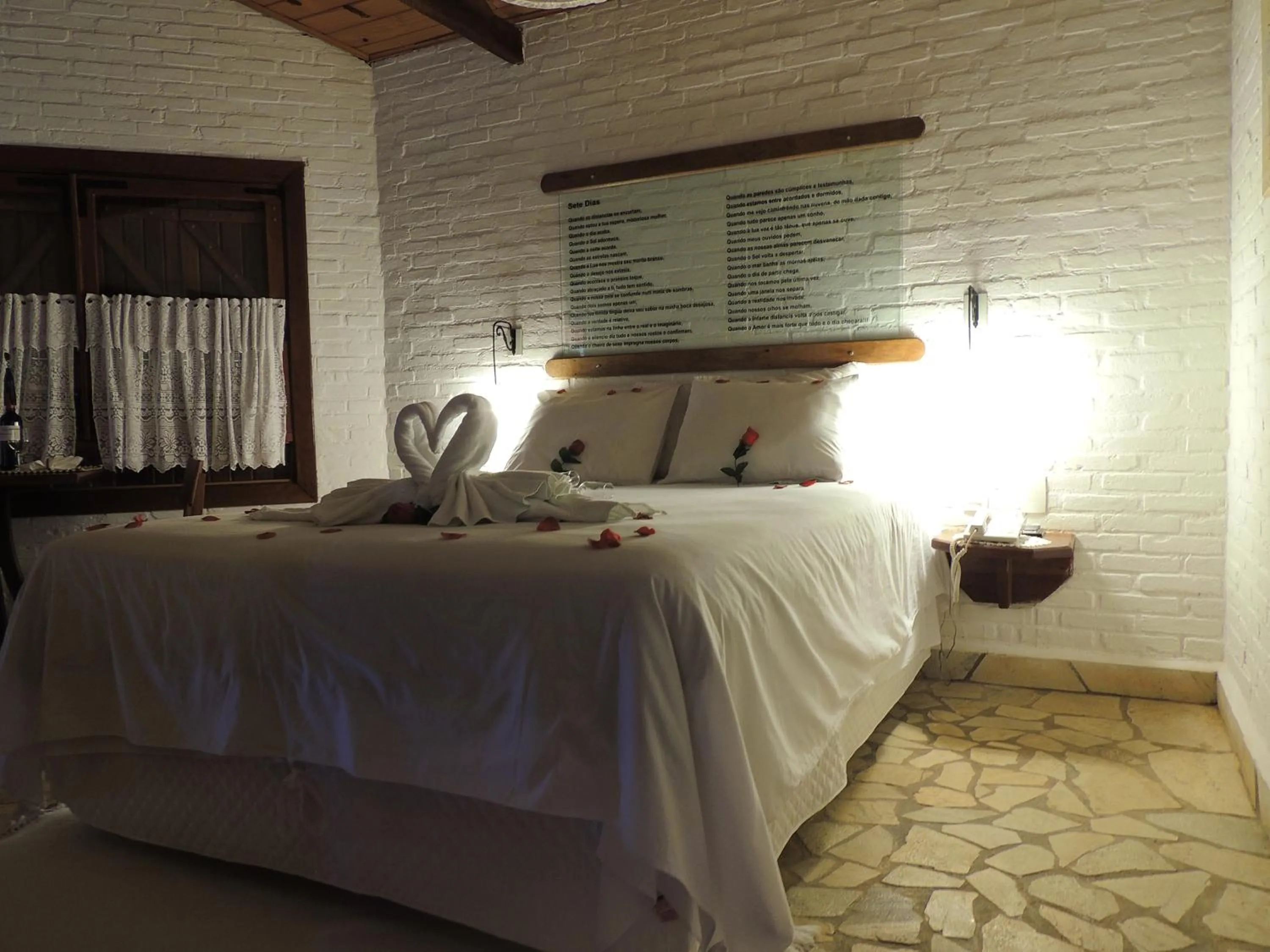 Bed in Pousada Cantinho das Estrelas