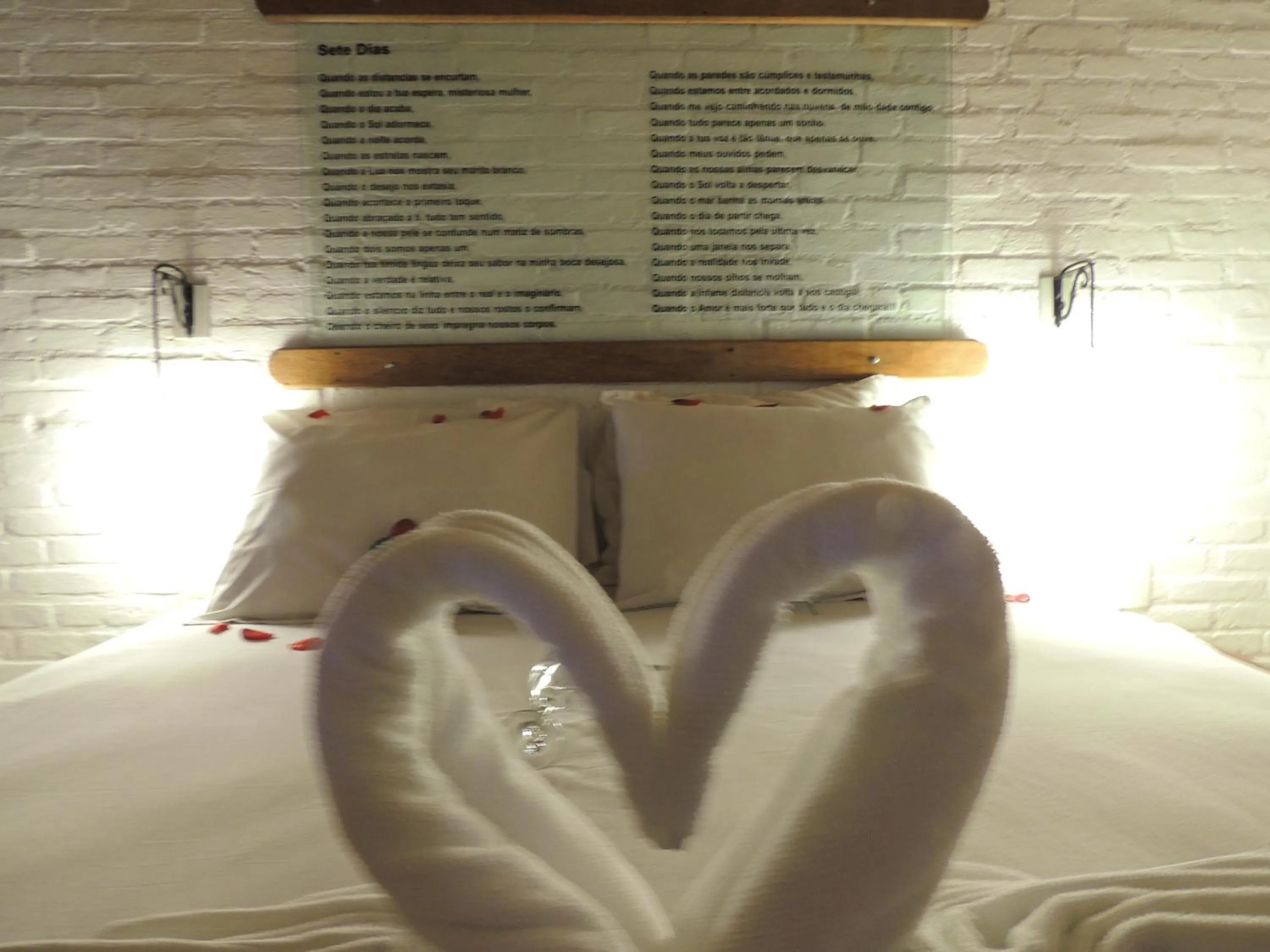 Bed in Pousada Cantinho das Estrelas