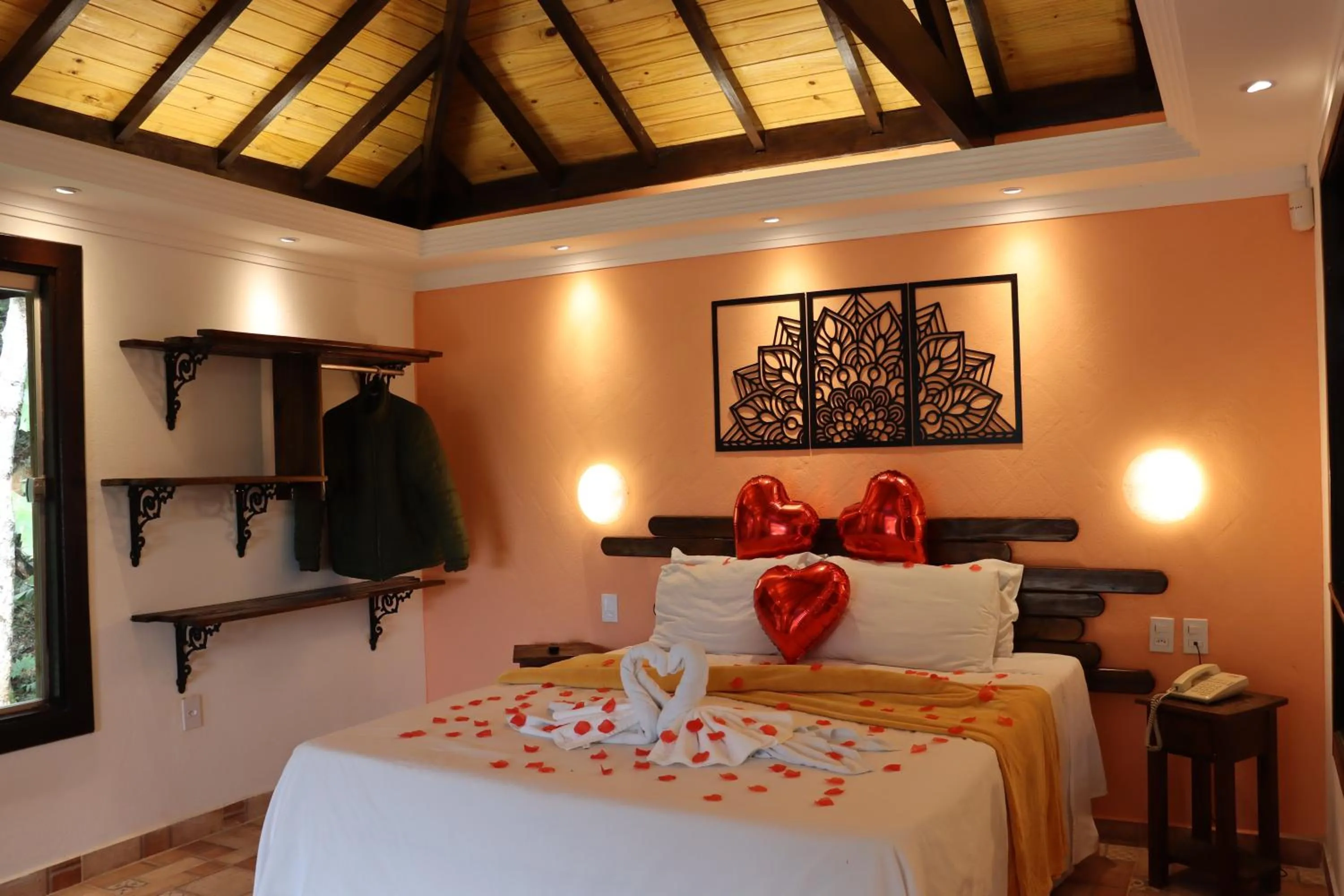 Bed in Pousada Cantinho das Estrelas