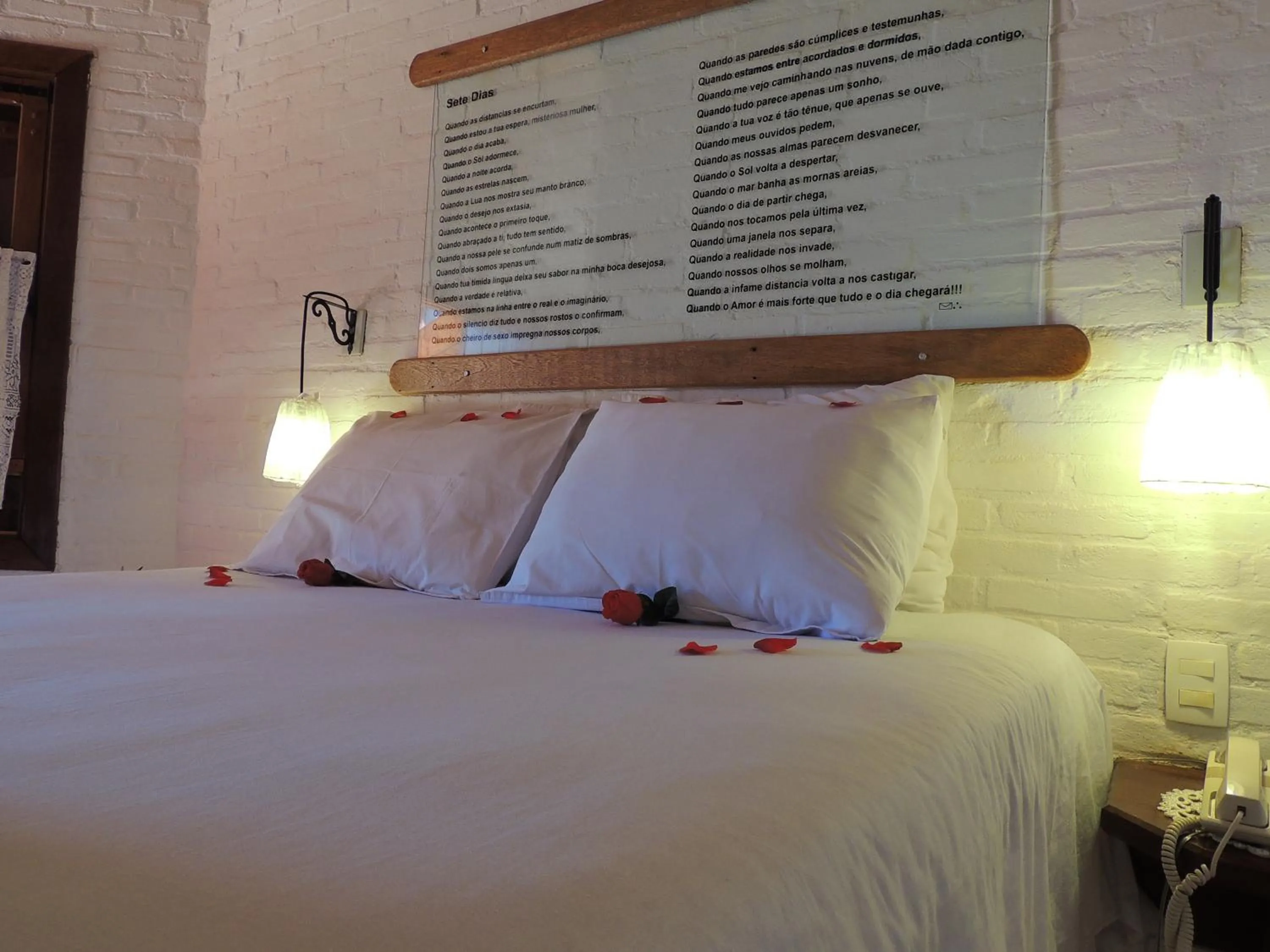 Bed in Pousada Cantinho das Estrelas