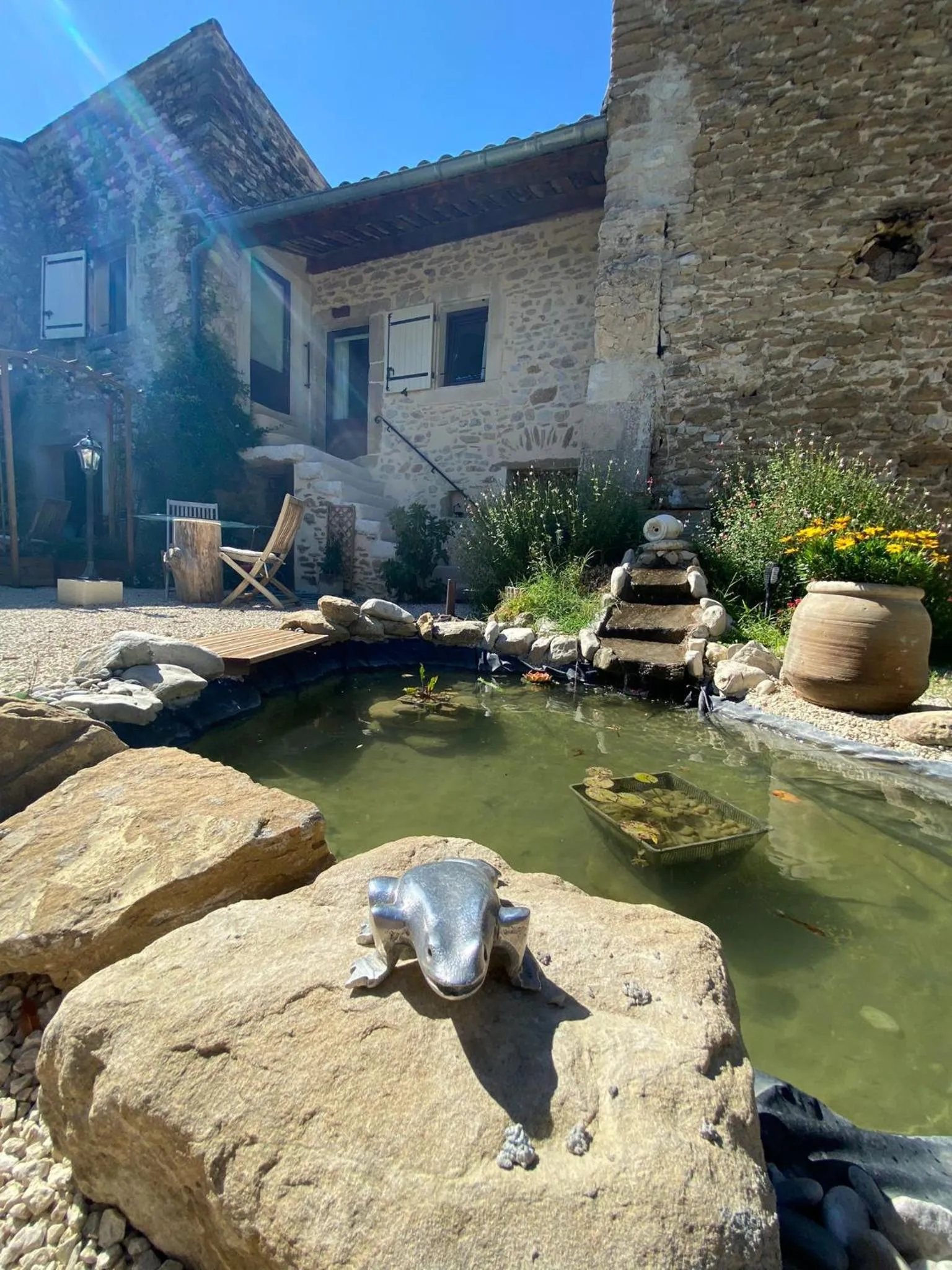 Garden view in Mas de l'Amme