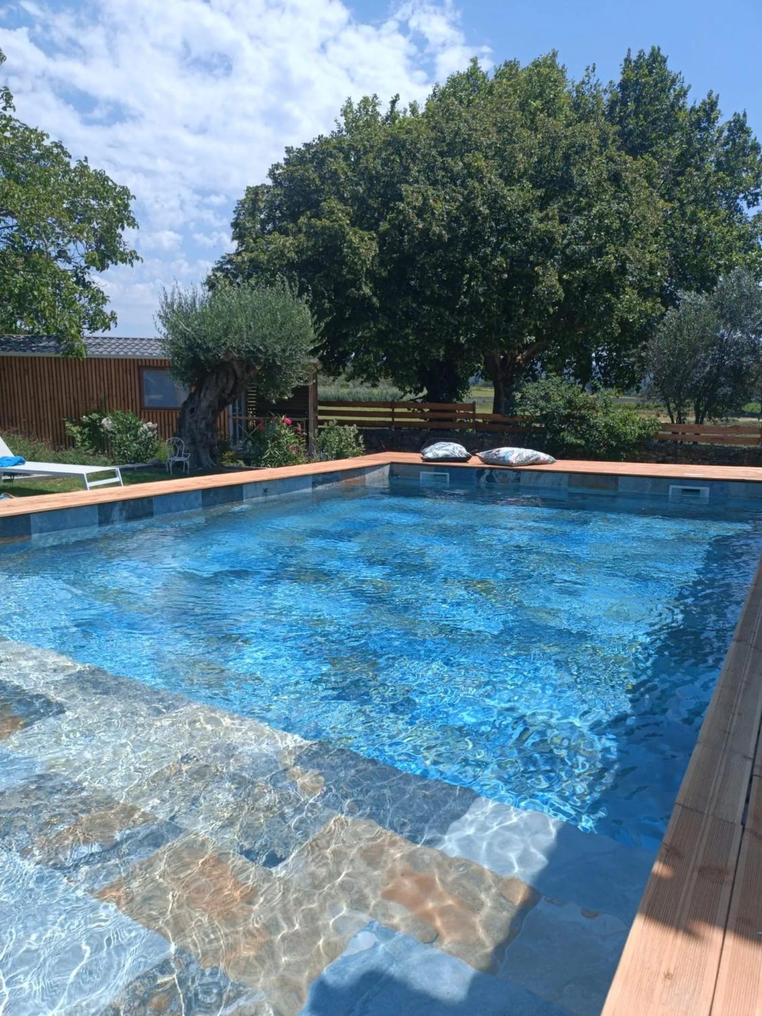 Pool view in Mas de l'Amme