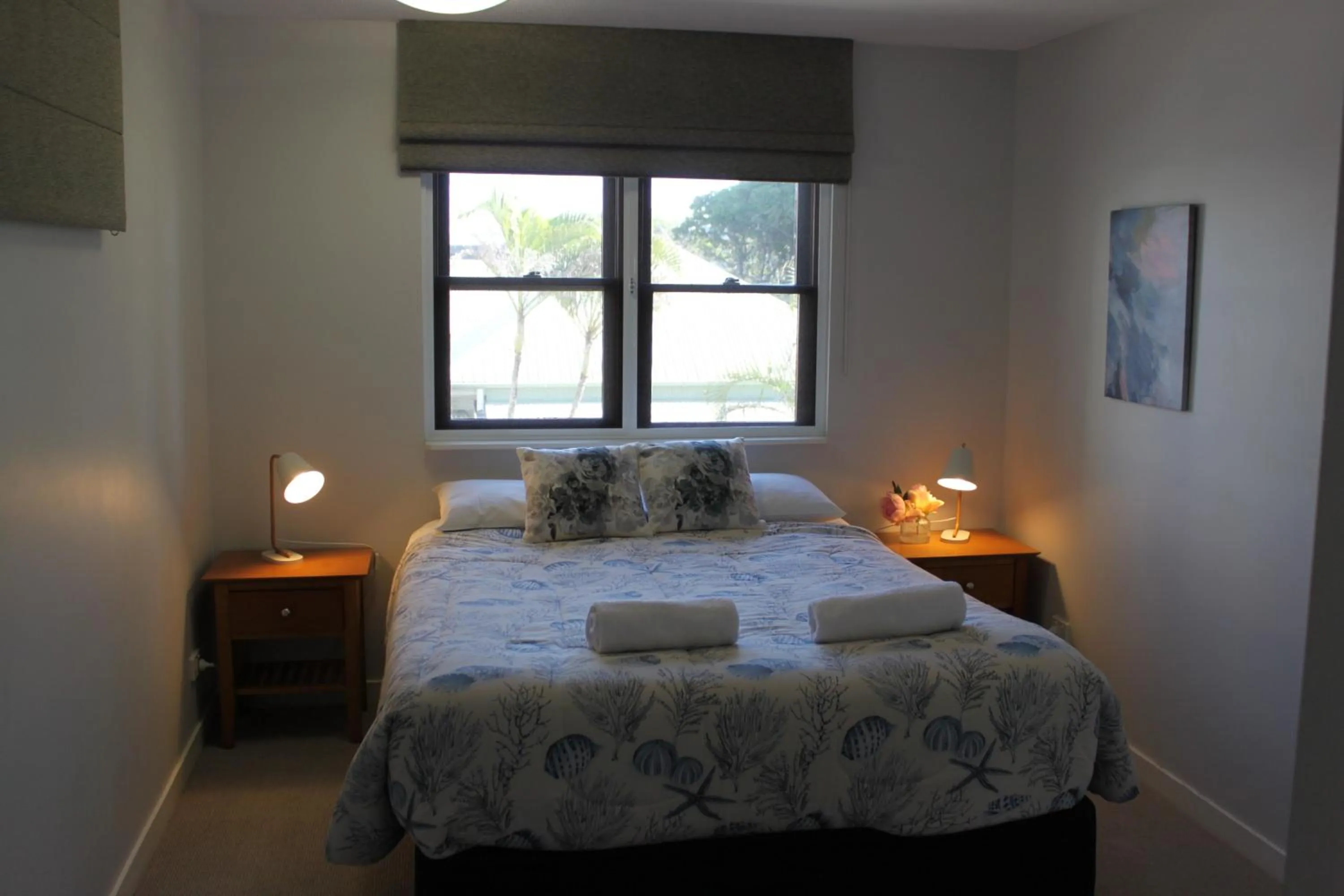 Bed in Camargue Beachfront Apartments