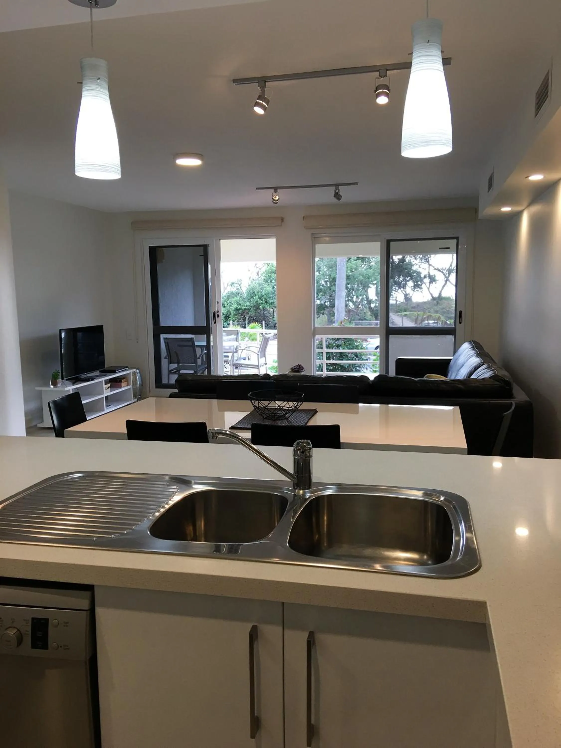 Kitchen or kitchenette in Camargue Beachfront Apartments