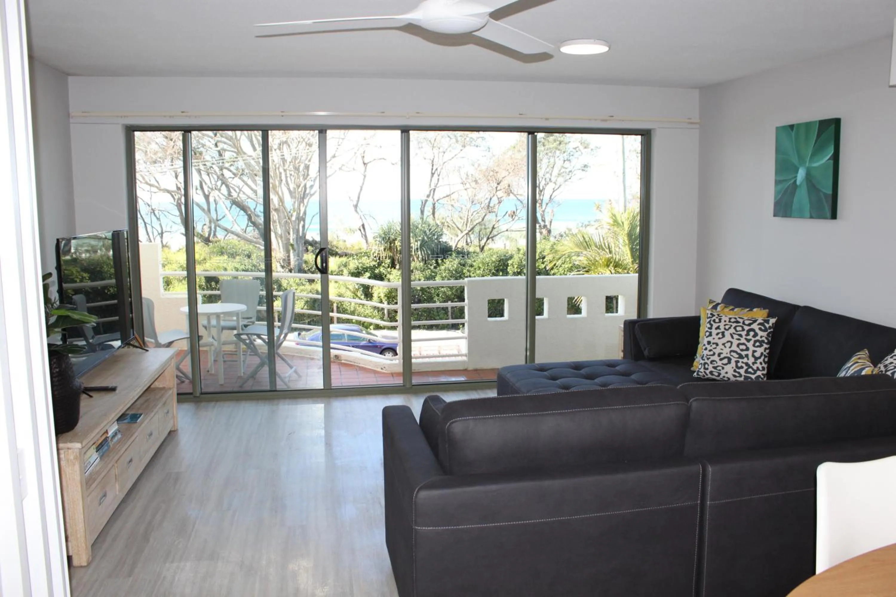 Living room in Camargue Beachfront Apartments
