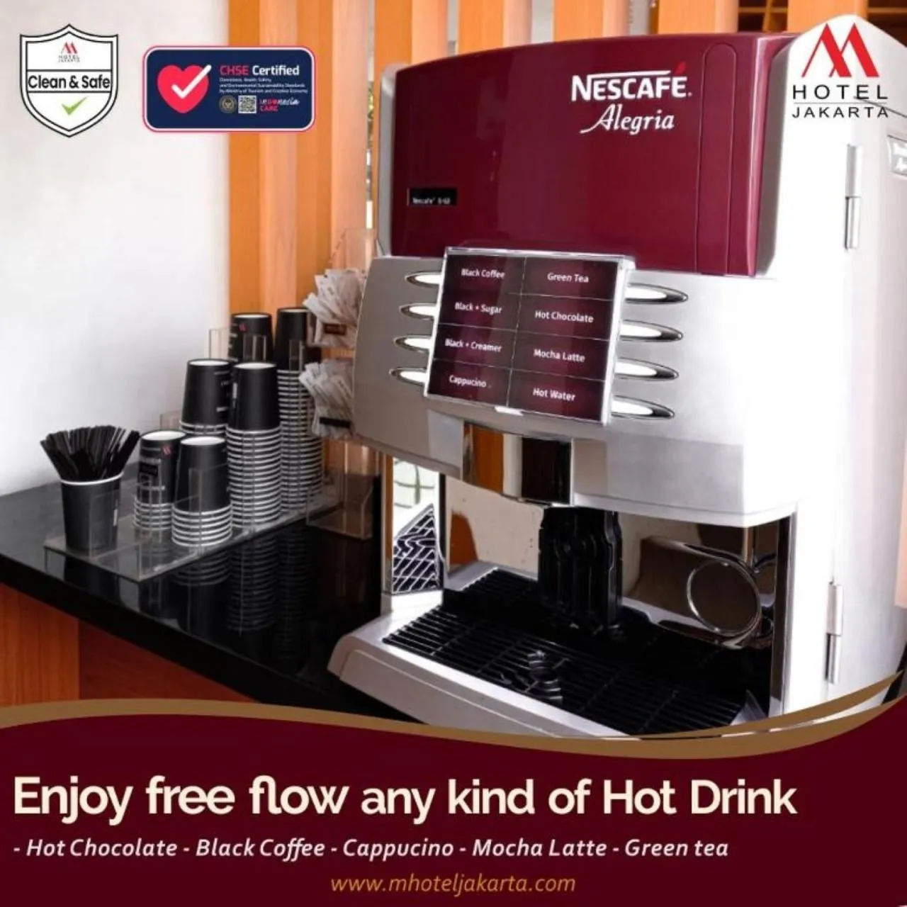 Coffee/tea facilities in M Hotel