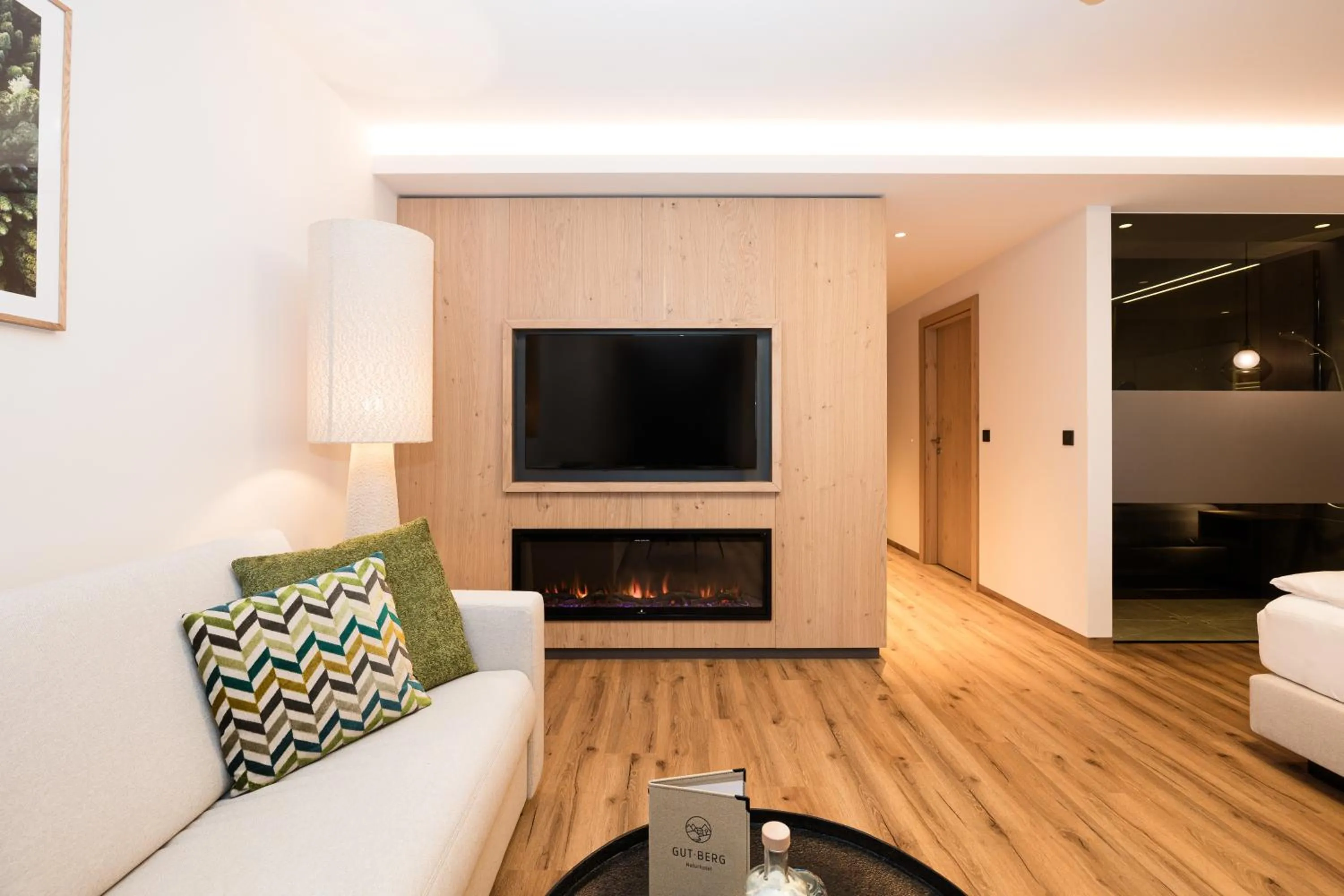 Living room in Gut Berg Naturhotel