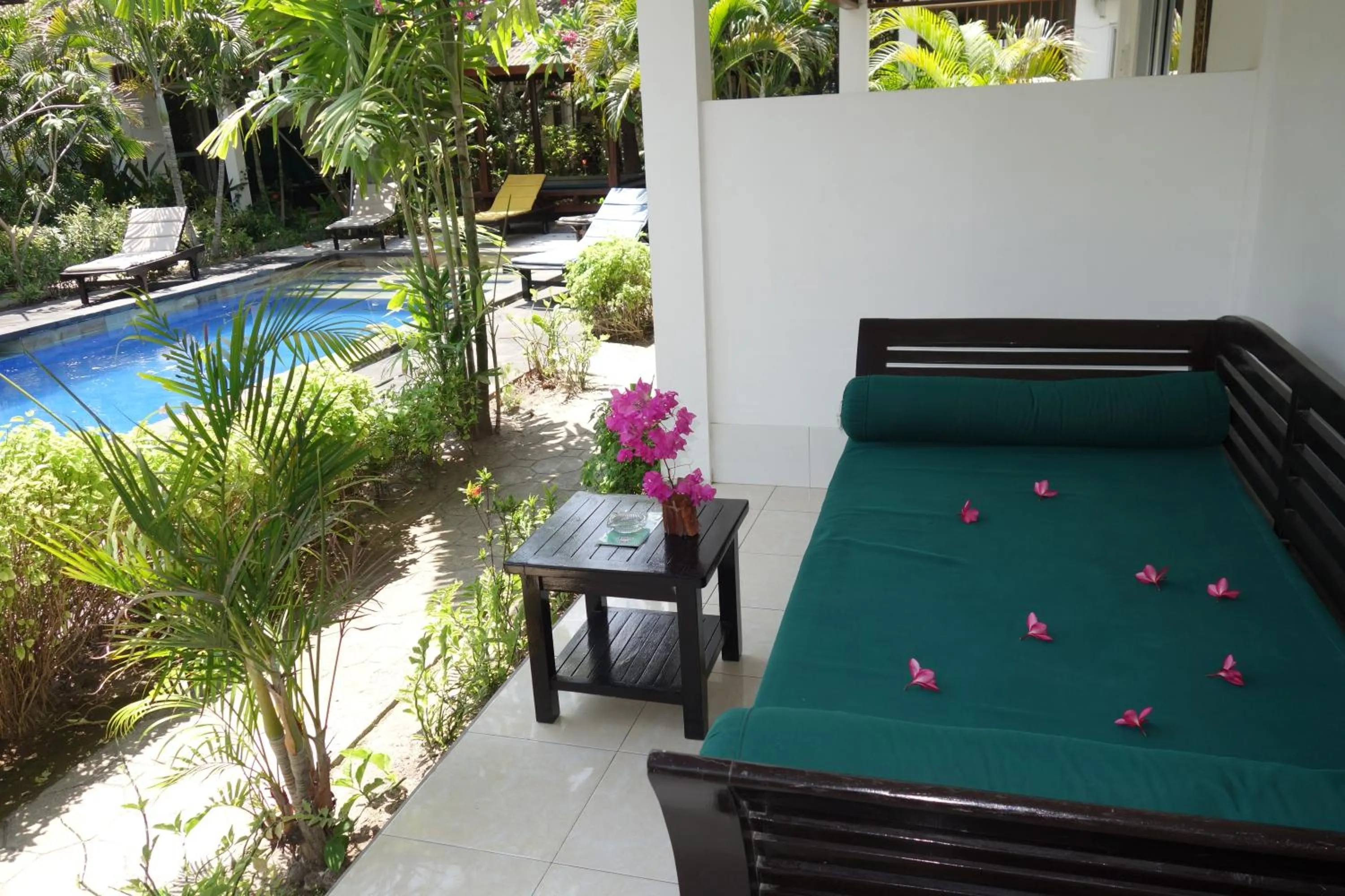 Pool view in Gili Palms Resort