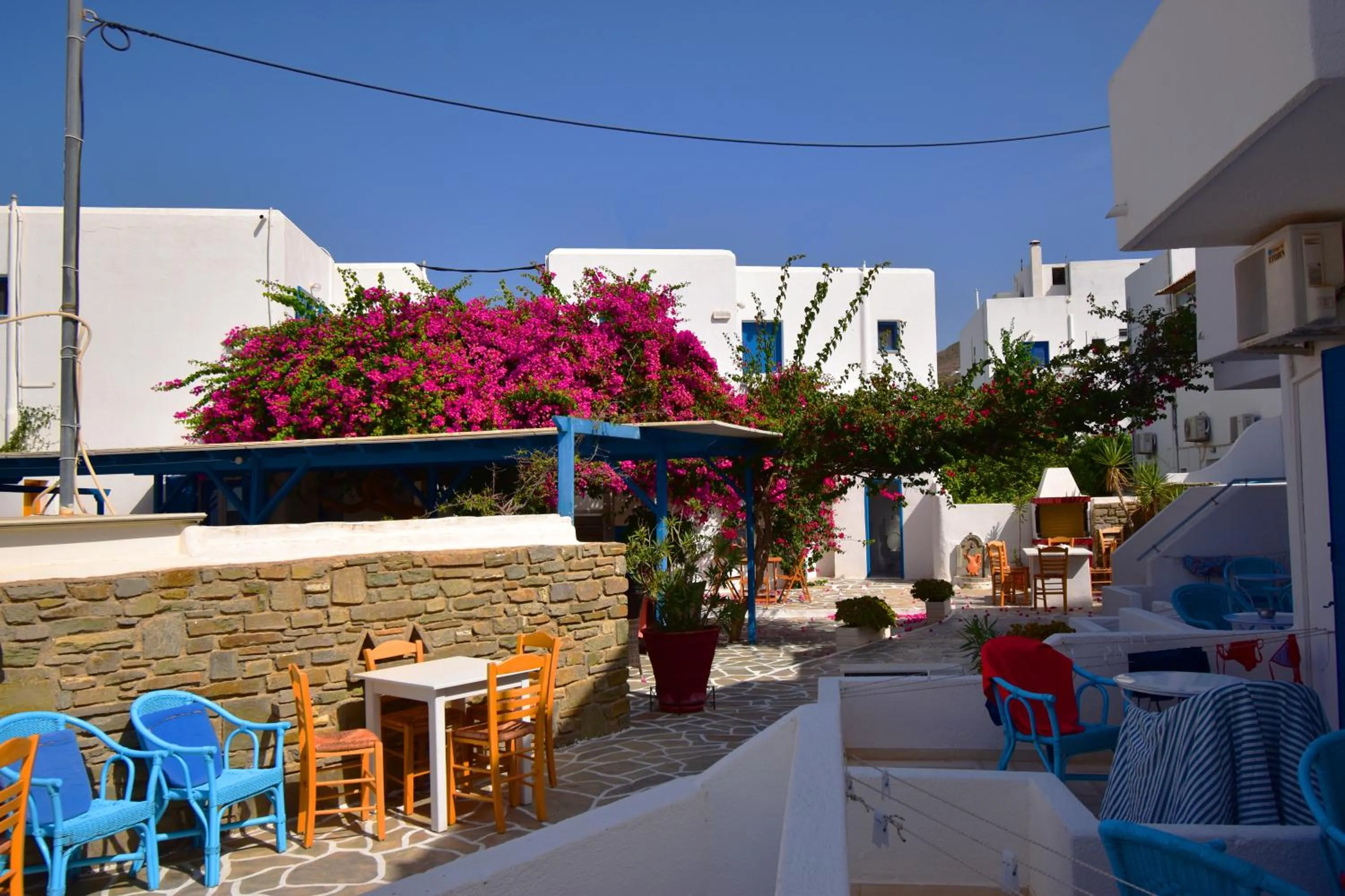 Patio in Ayeri Hotel