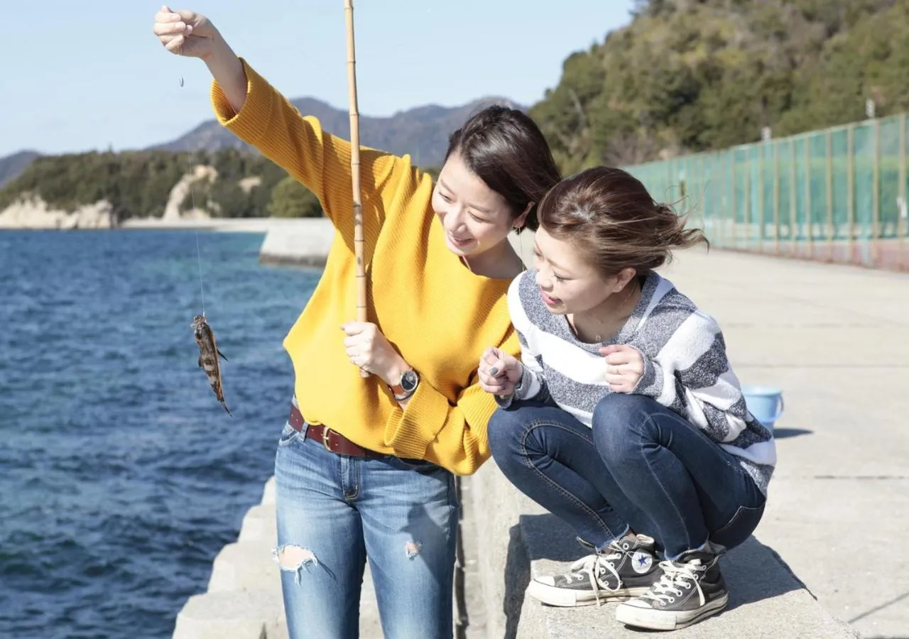 Fishing in Kyukamura Ohkunoshima