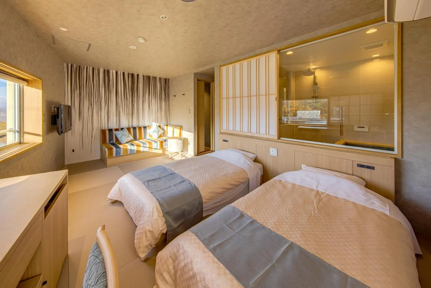 Bed in Stay View Ikaho