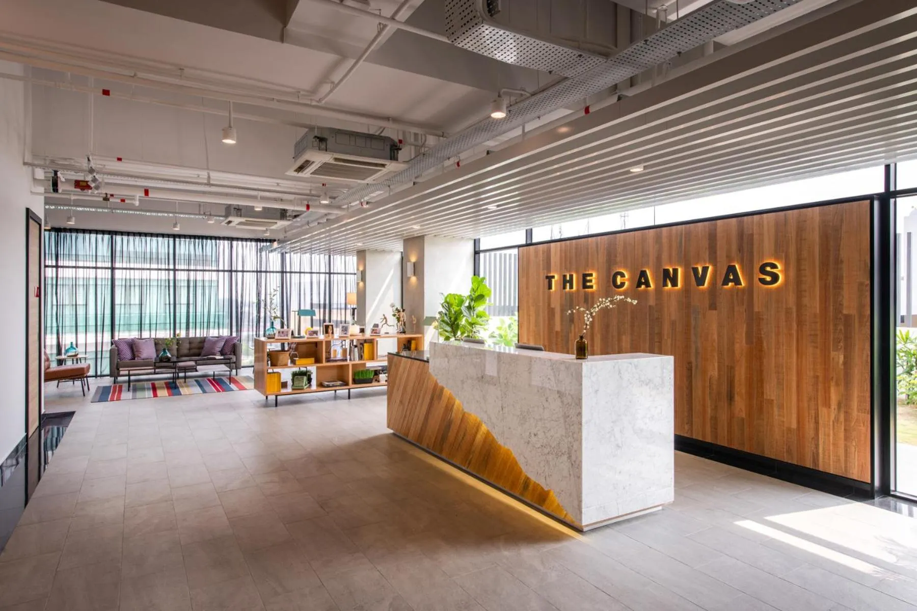 Lobby or reception in The Canvas Hotel