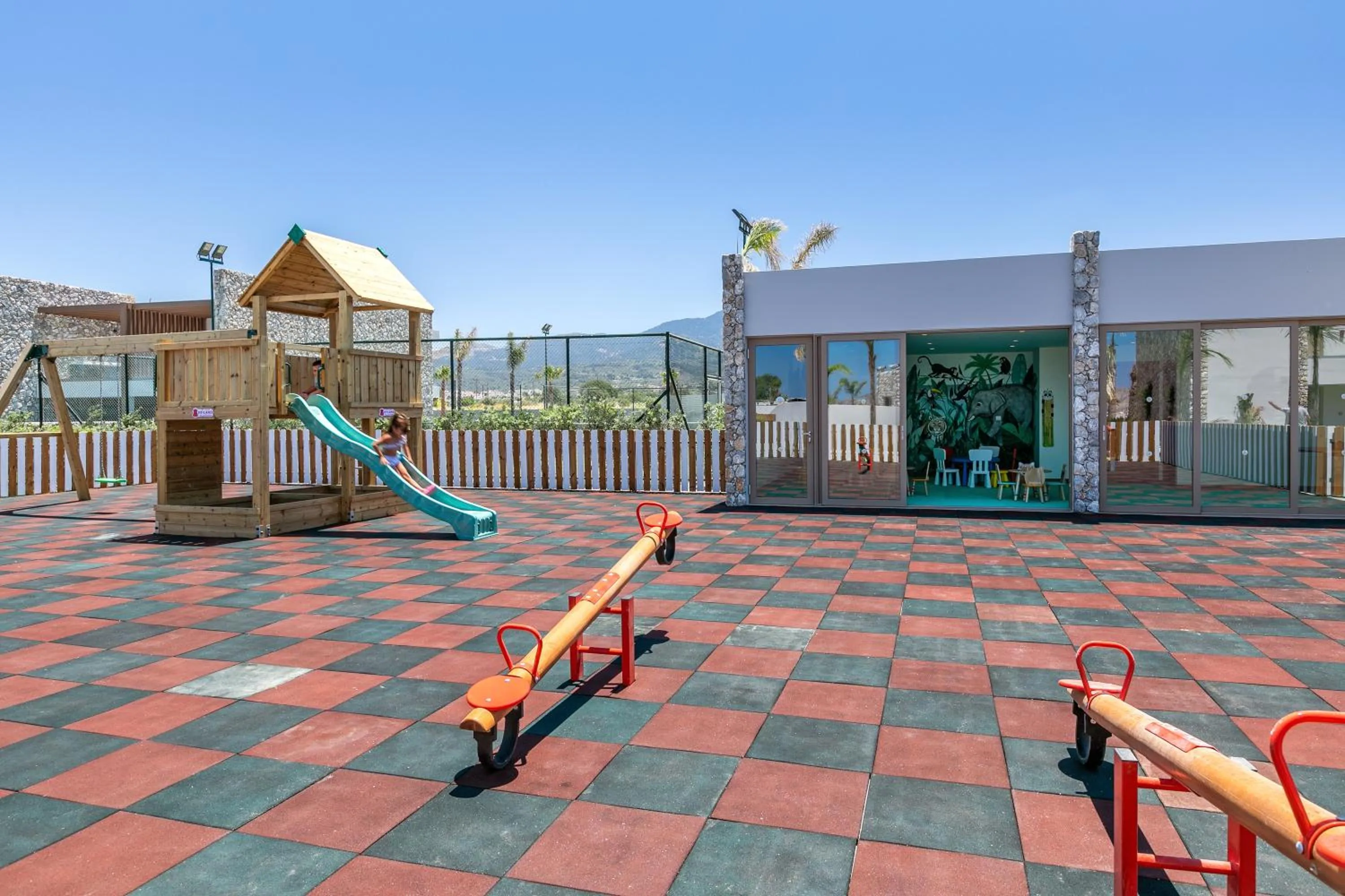 Children play ground in Utopia Blu Hotel