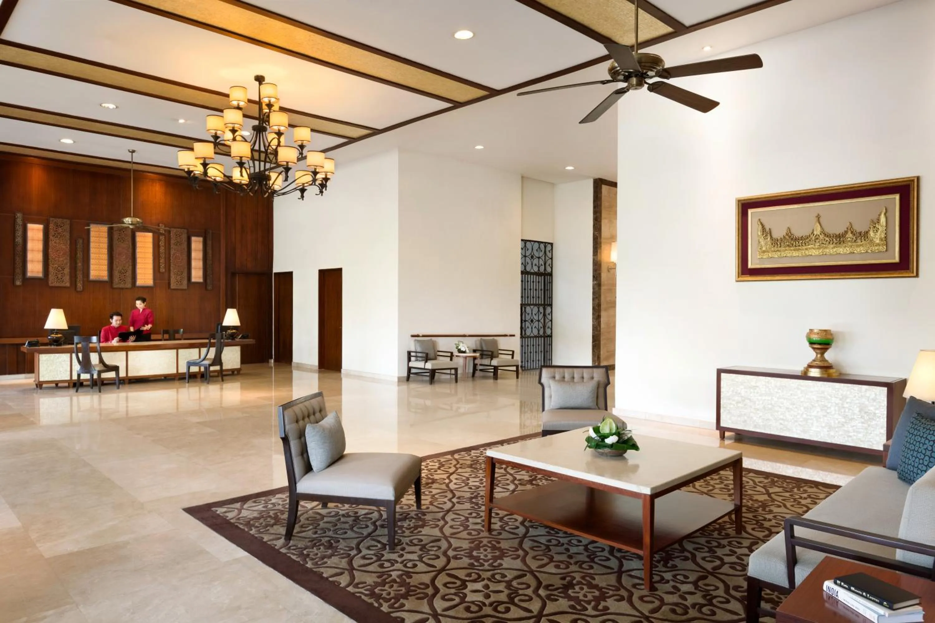 Lobby or reception in Shangri-La Serviced Apartments, Yangon