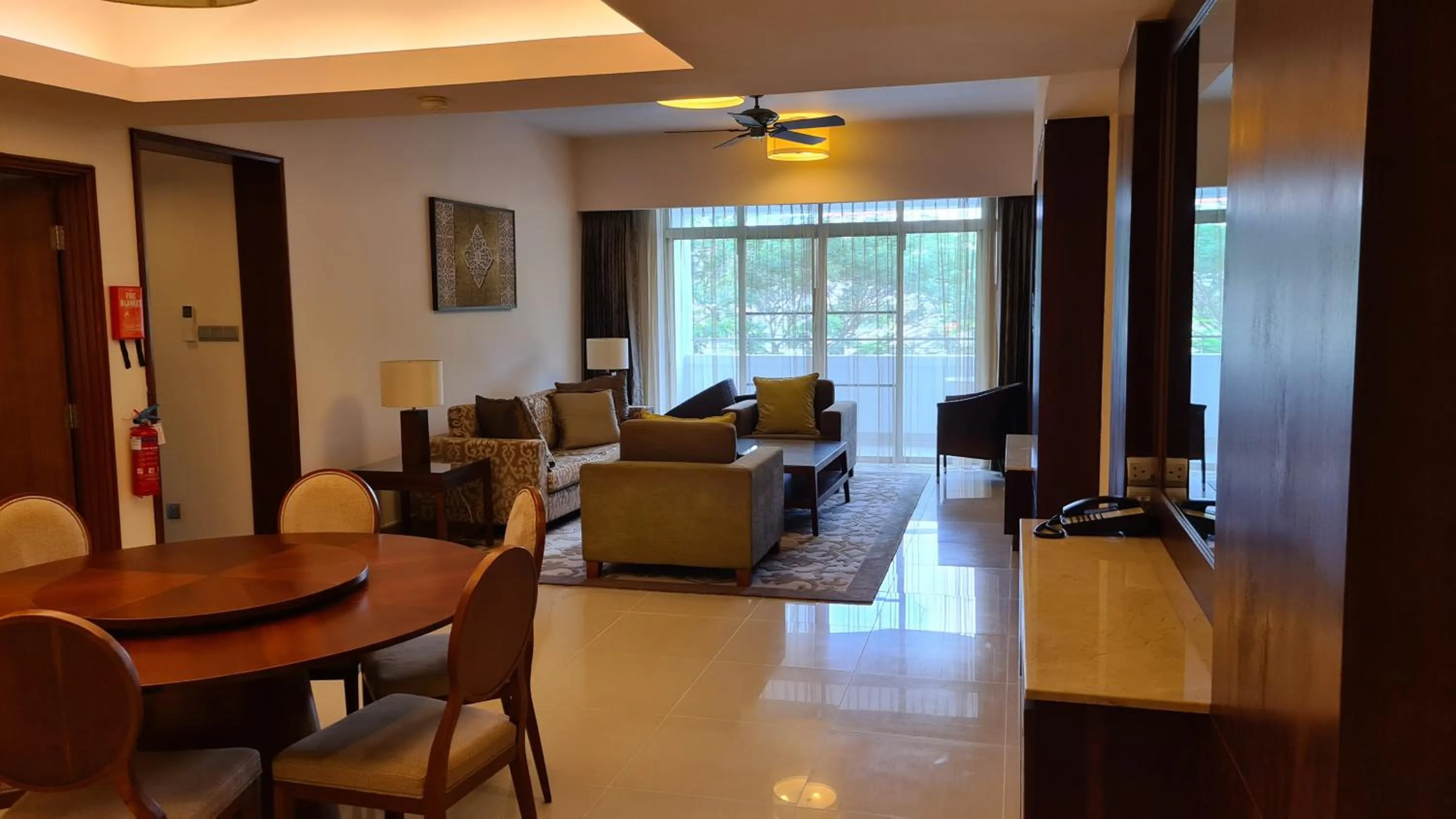 Living room in Shangri-La Serviced Apartments, Yangon