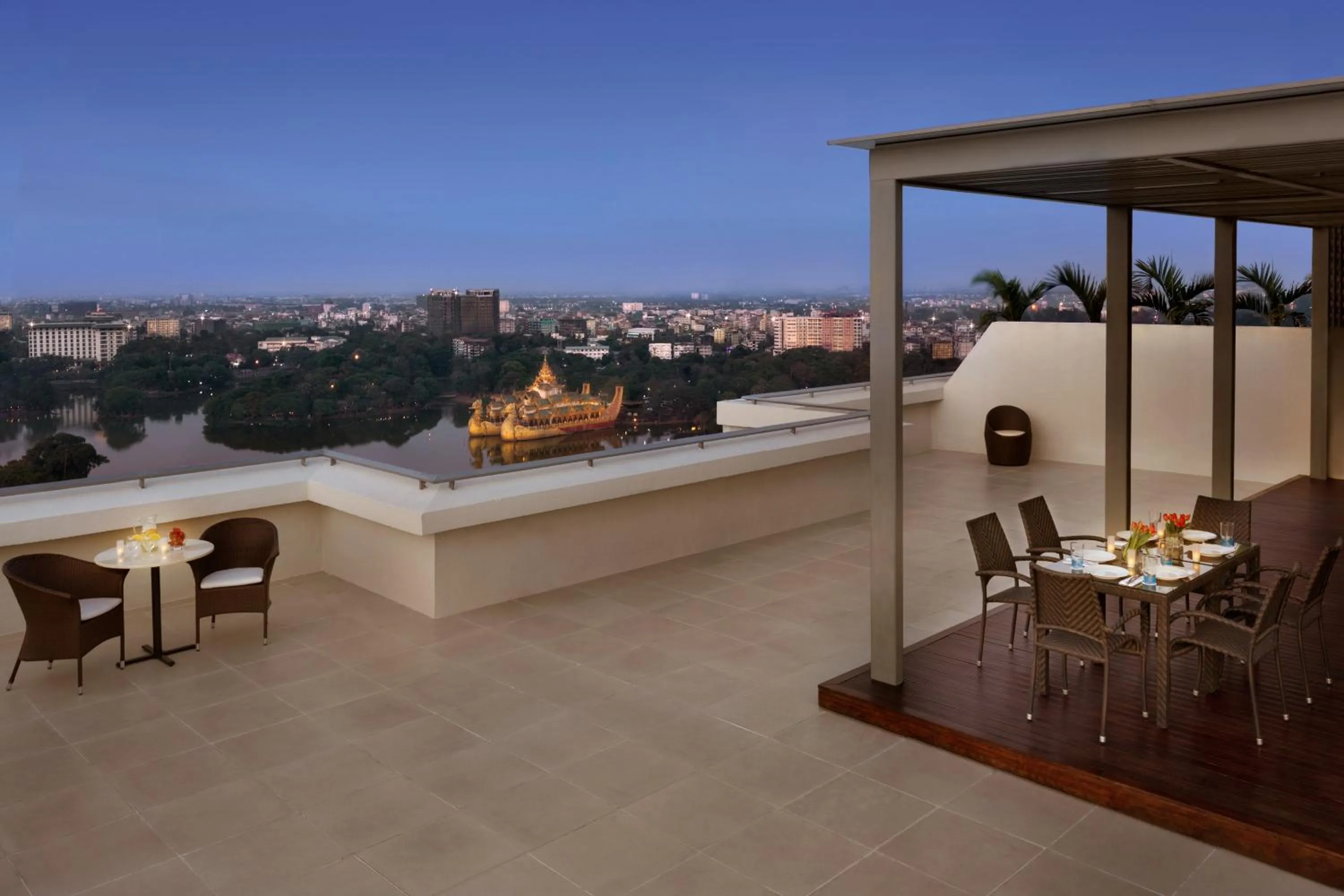 Balcony/Terrace in Shangri-La Serviced Apartments, Yangon