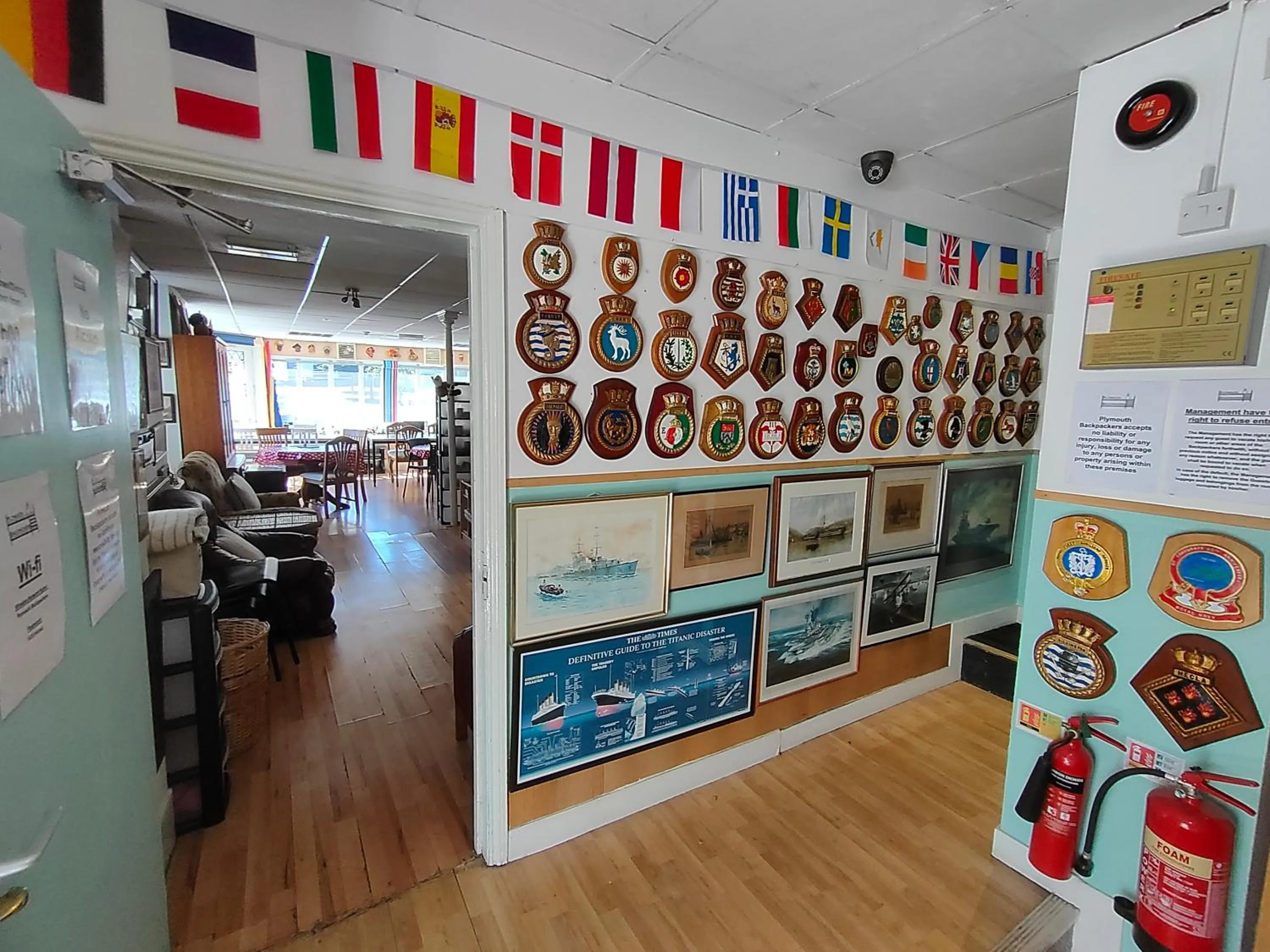 Lobby or reception in Plymouth Backpackers