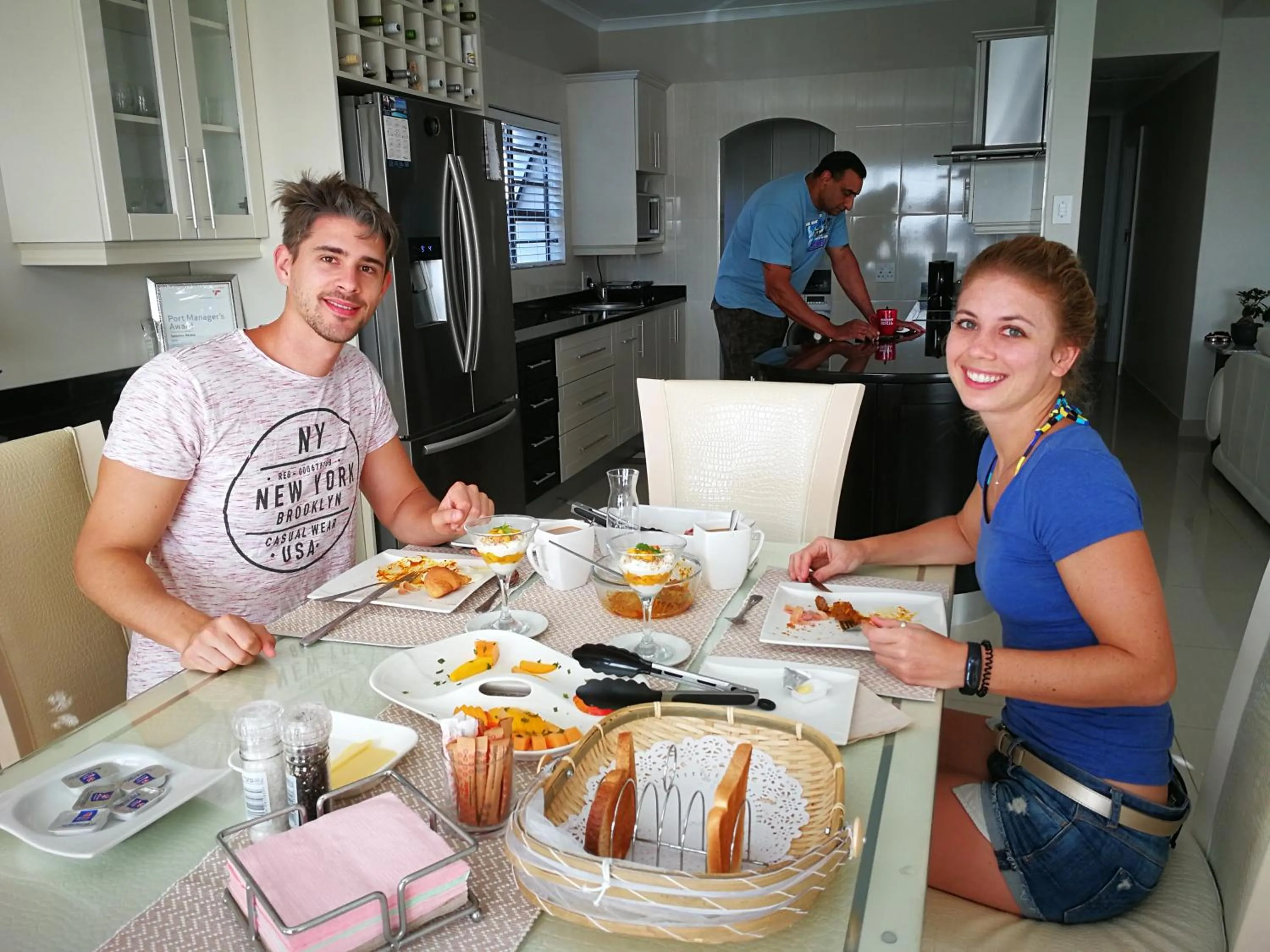 group of guests in JoJo's BnB