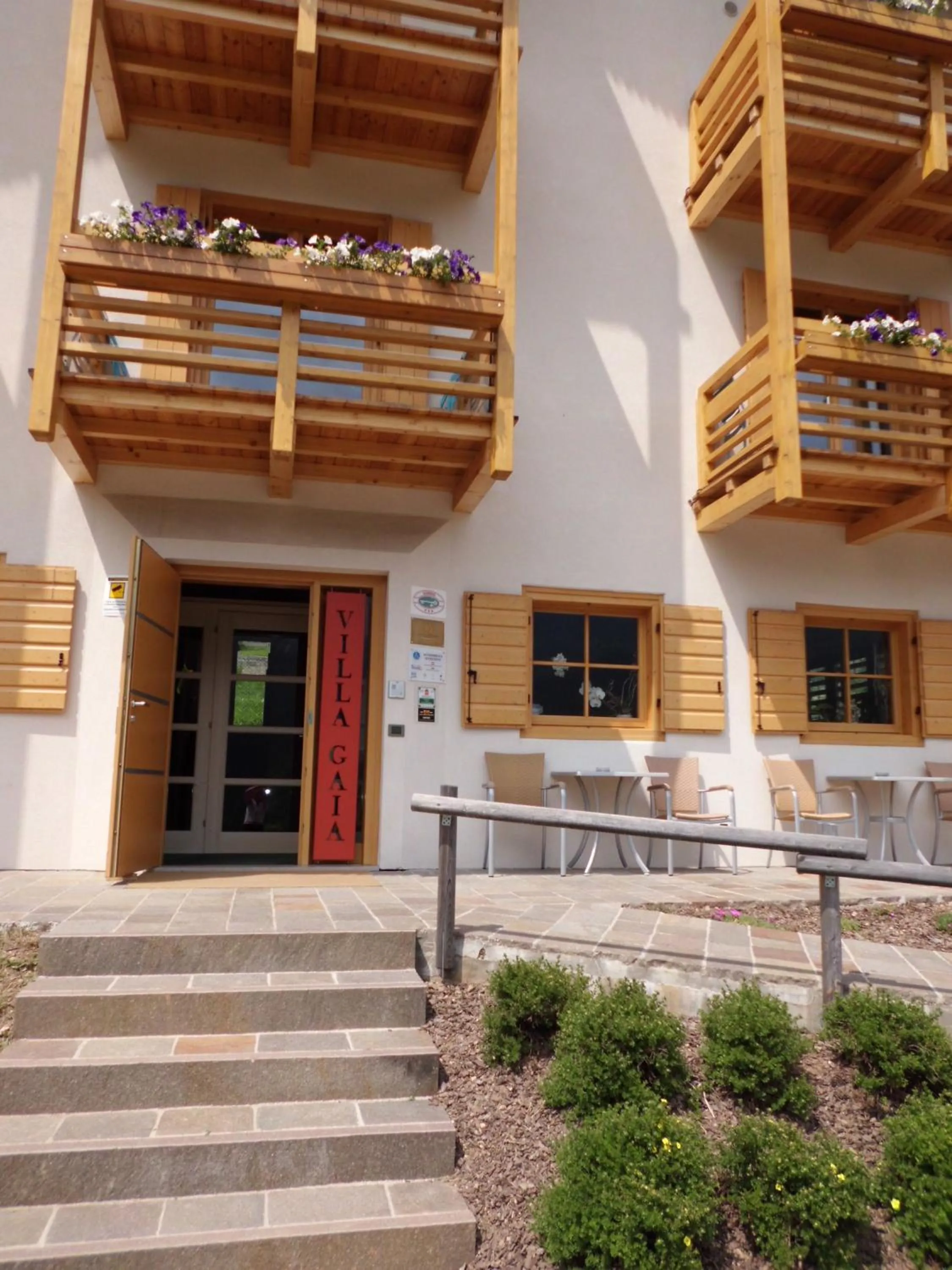 Patio in Dolomiti Lodge Villa Gaia