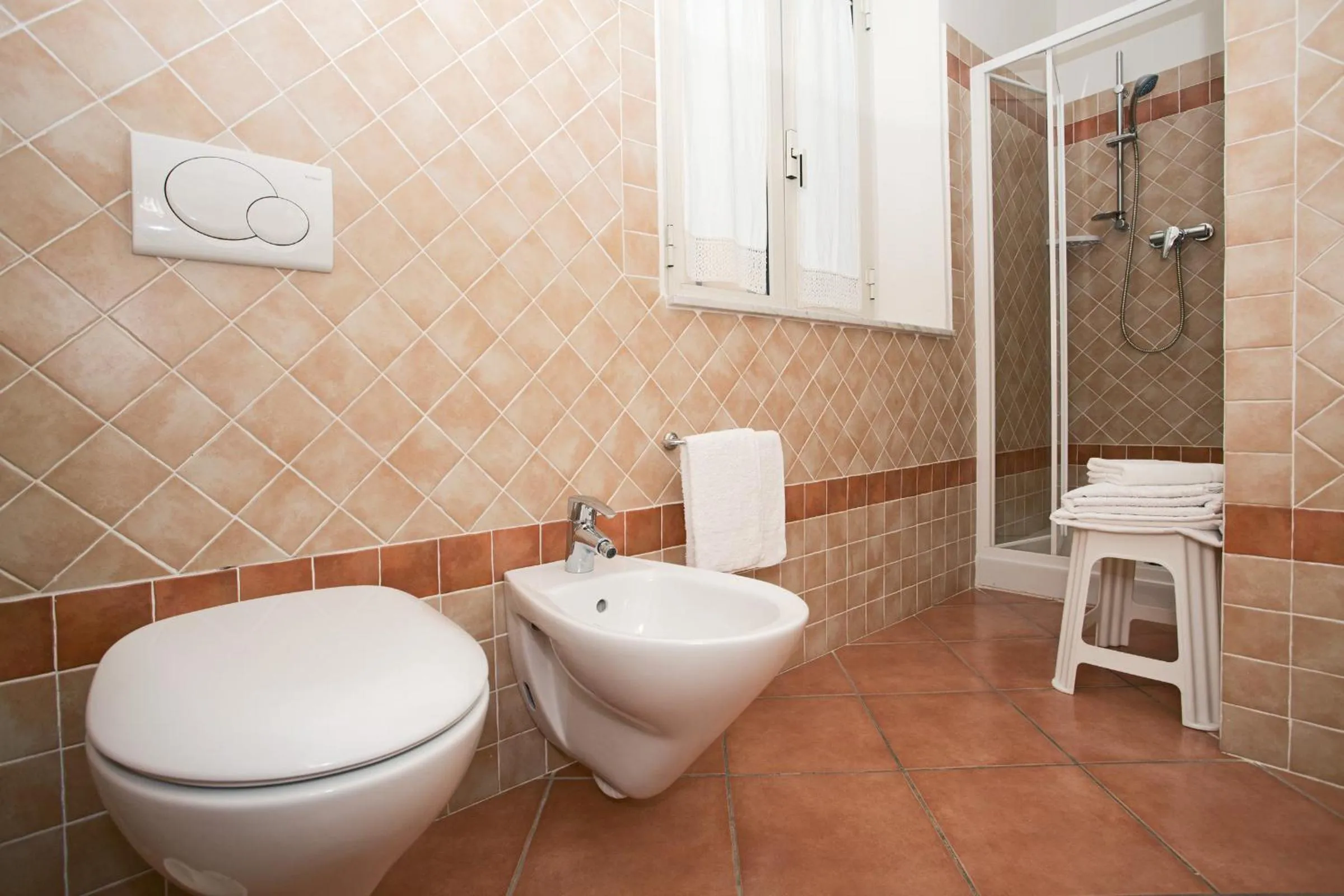 Shower in Albergo Stella