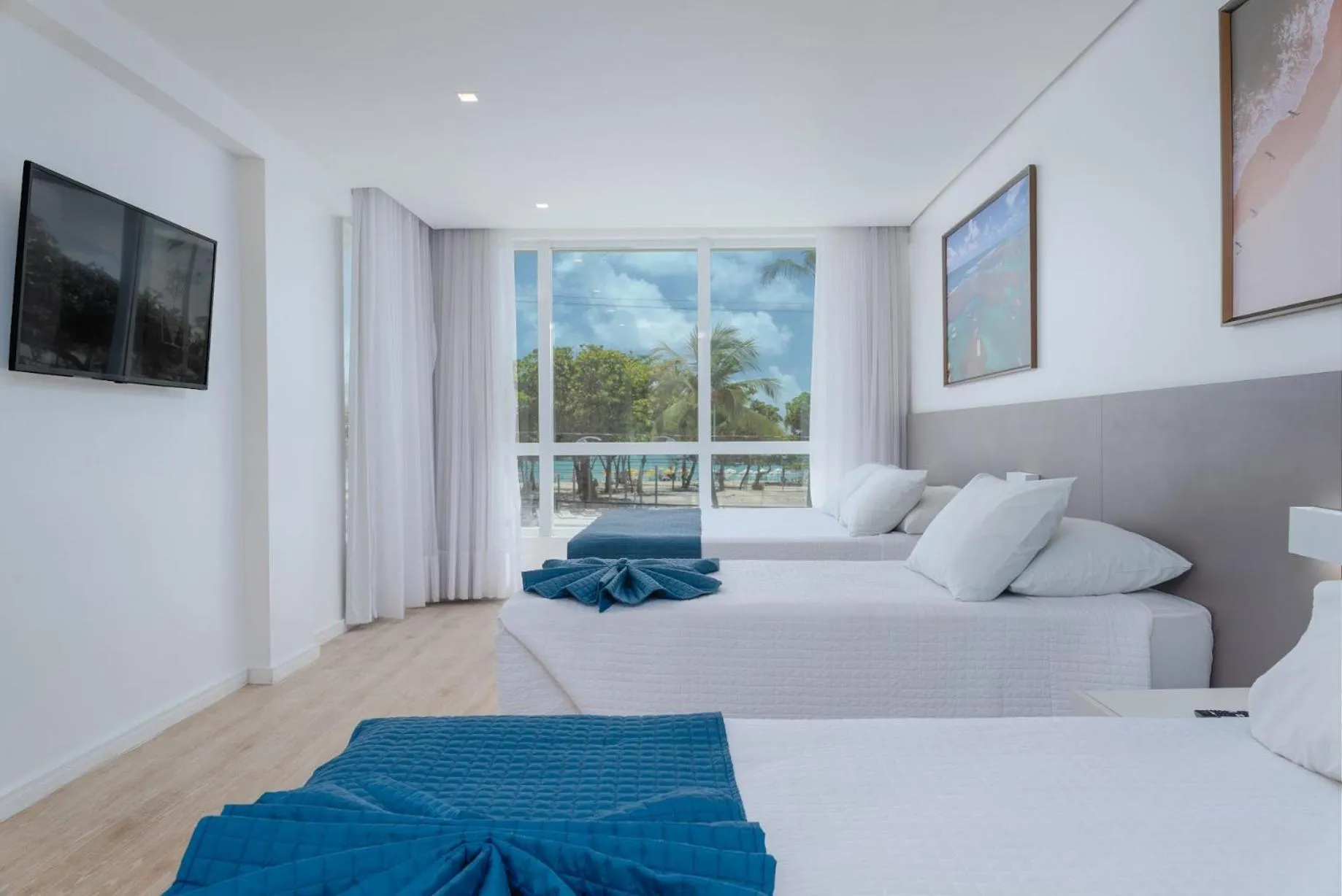 Property building, Bed in Hotel Praia Bonita Jangadeiros Pajuçara