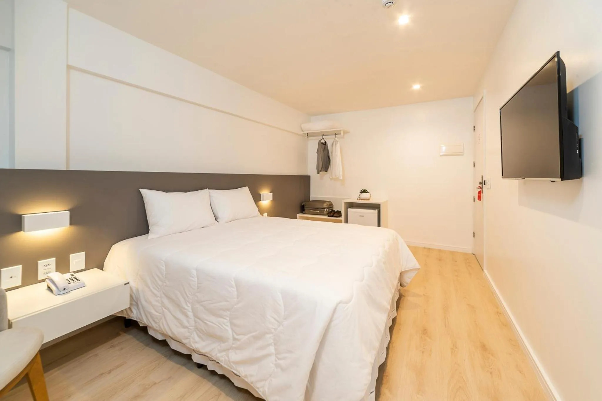 Bed in Hotel Praia Bonita Jangadeiros Pajuçara