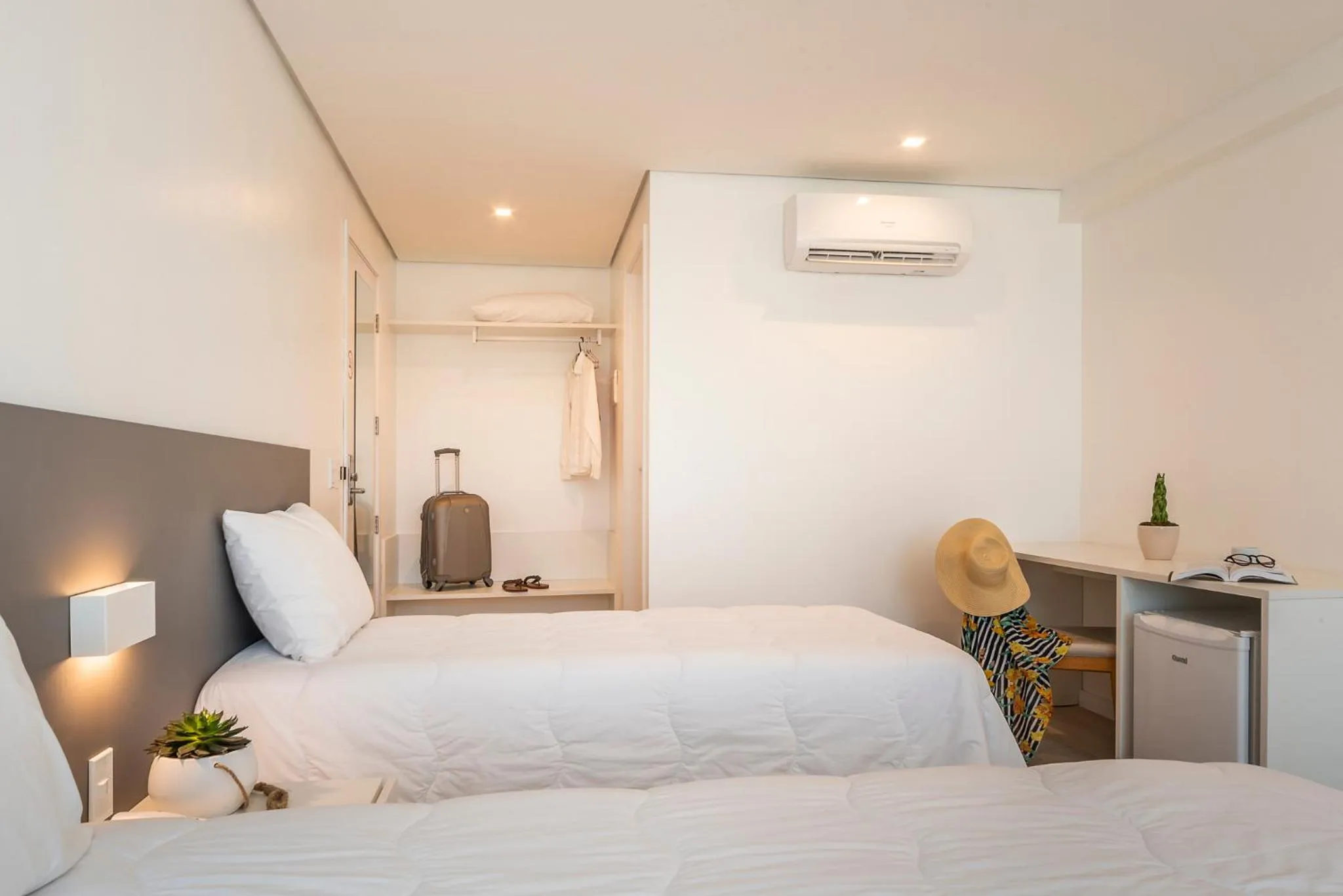 Bed in Hotel Praia Bonita Jangadeiros Pajuçara