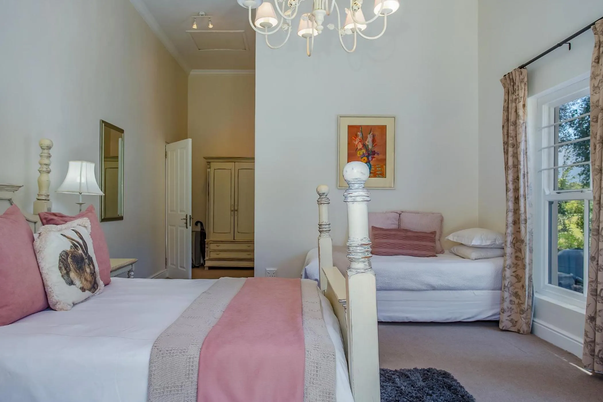 Bedroom, Bed in Franschhoek Rose Cottages