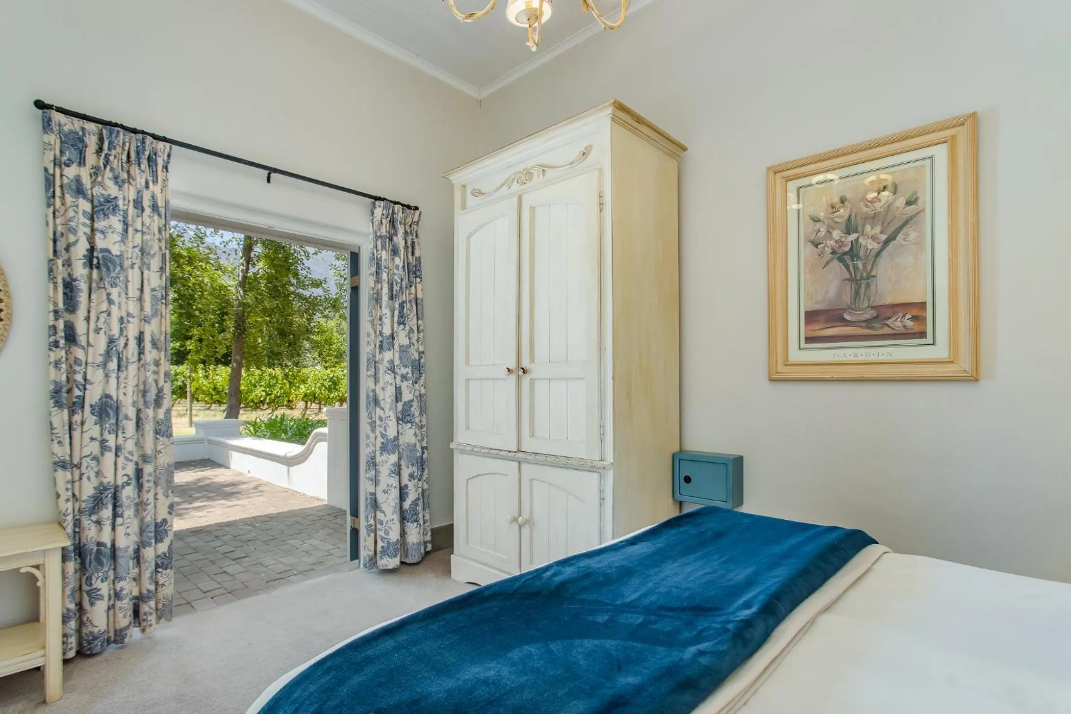 Bedroom, Bed in Franschhoek Rose Cottages