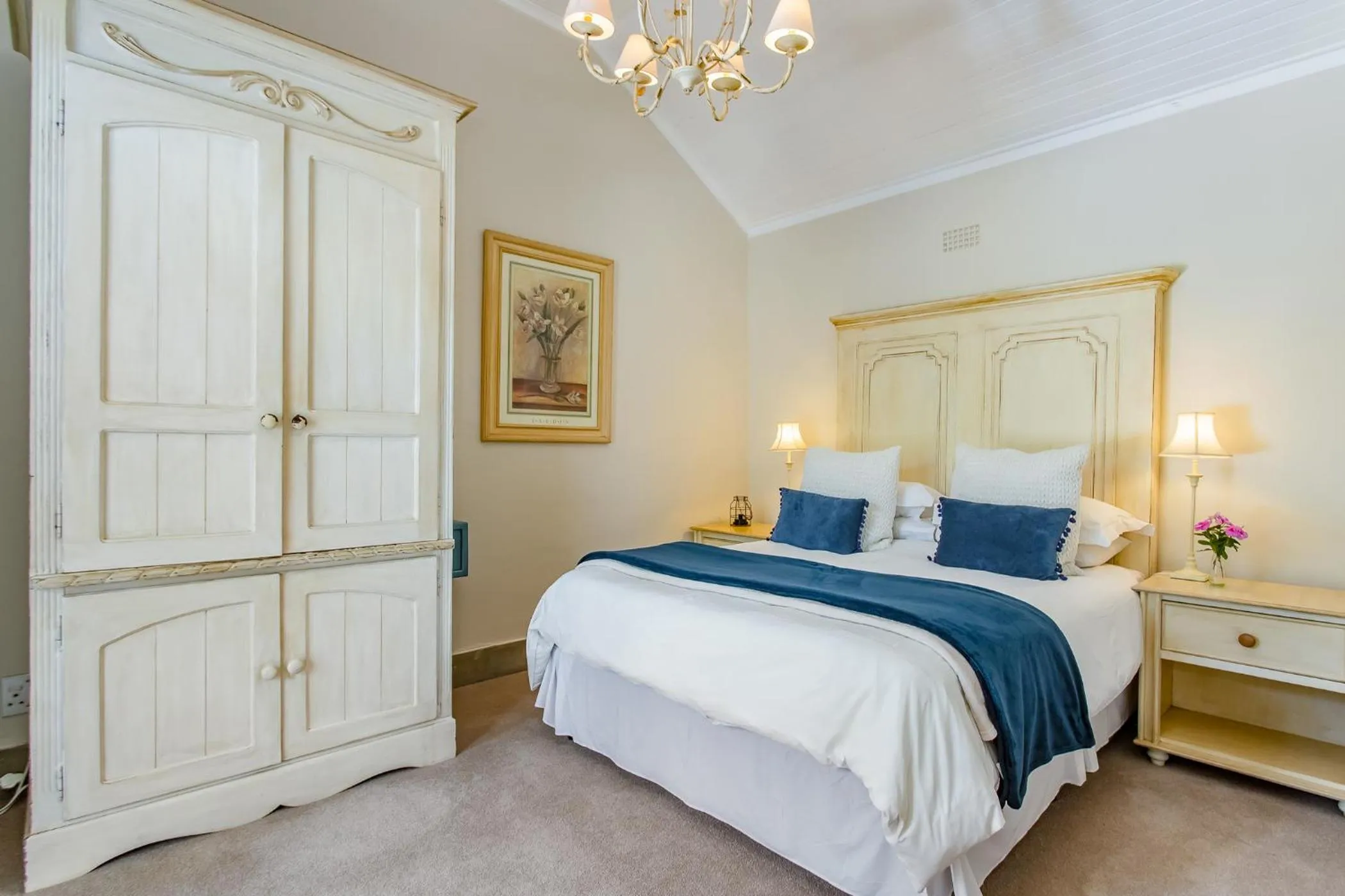 Bedroom, Bed in Franschhoek Rose Cottages